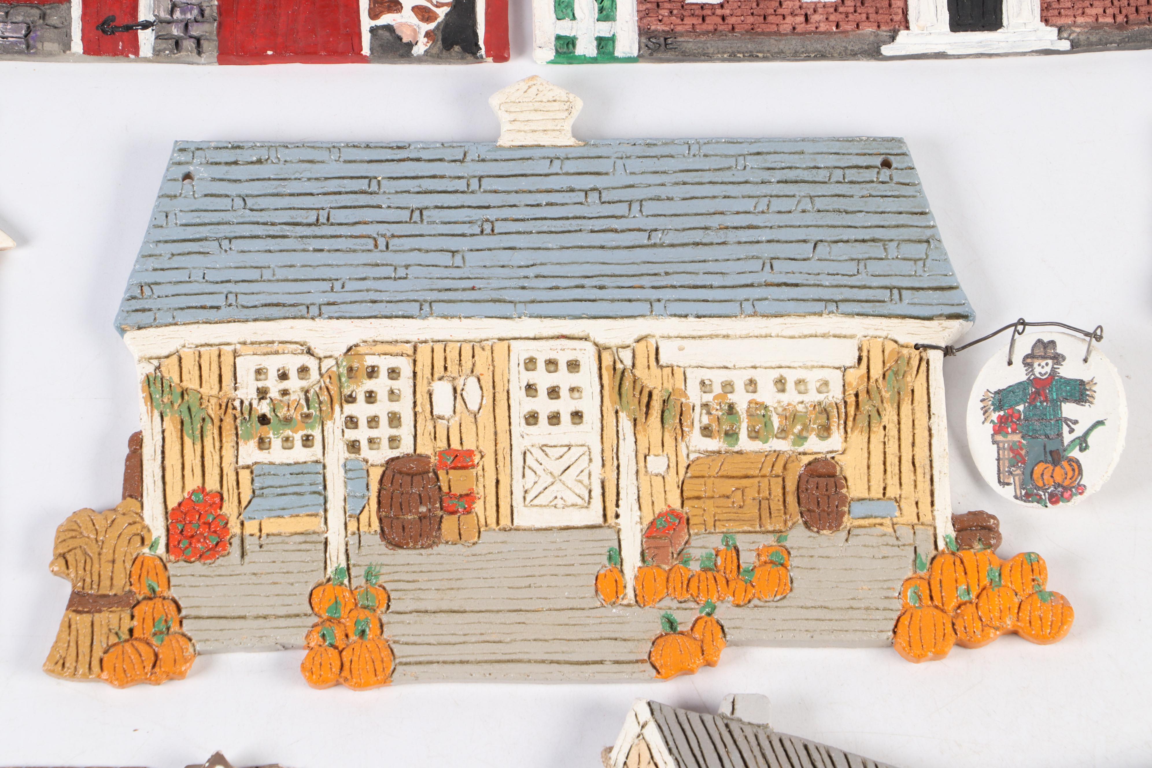 Shepard Eberly "Country Lane", "Victorian Way" More Ceramic House Facades