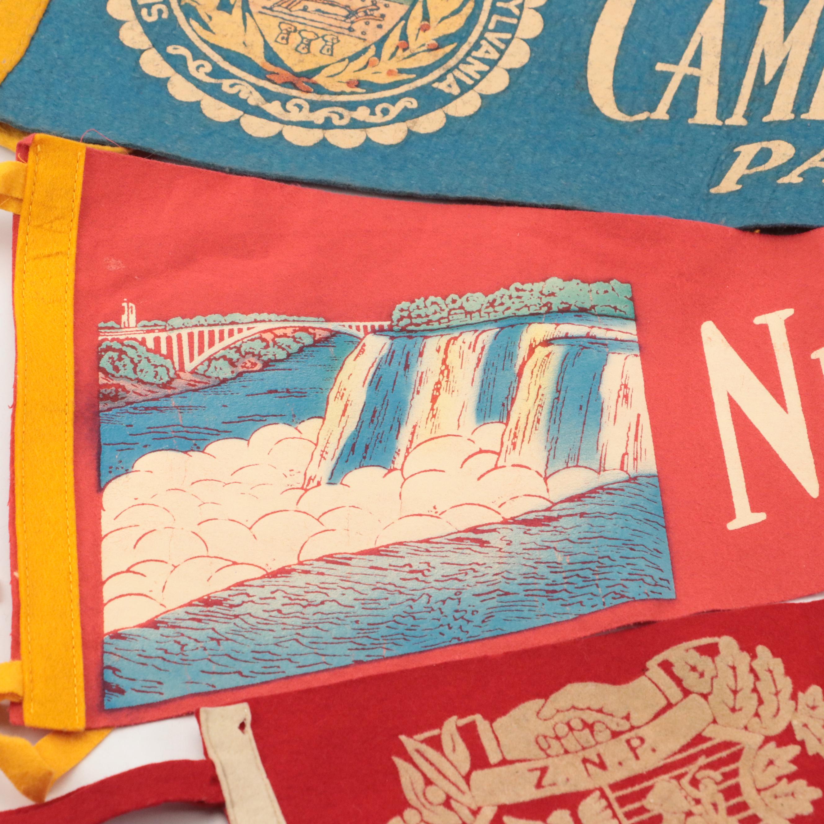 Professional and College Baseball and Football Pennants