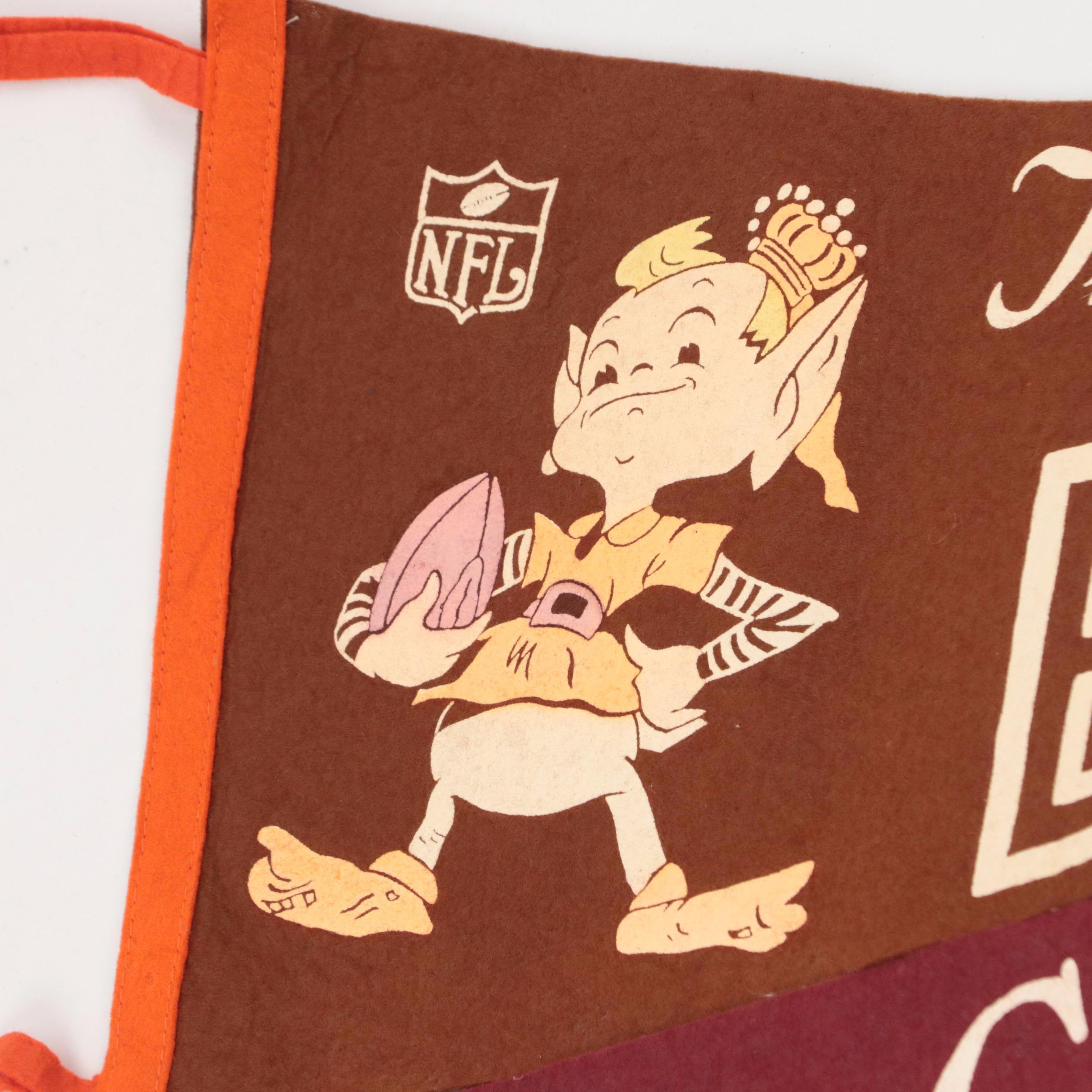 Professional and College Baseball and Football Pennants