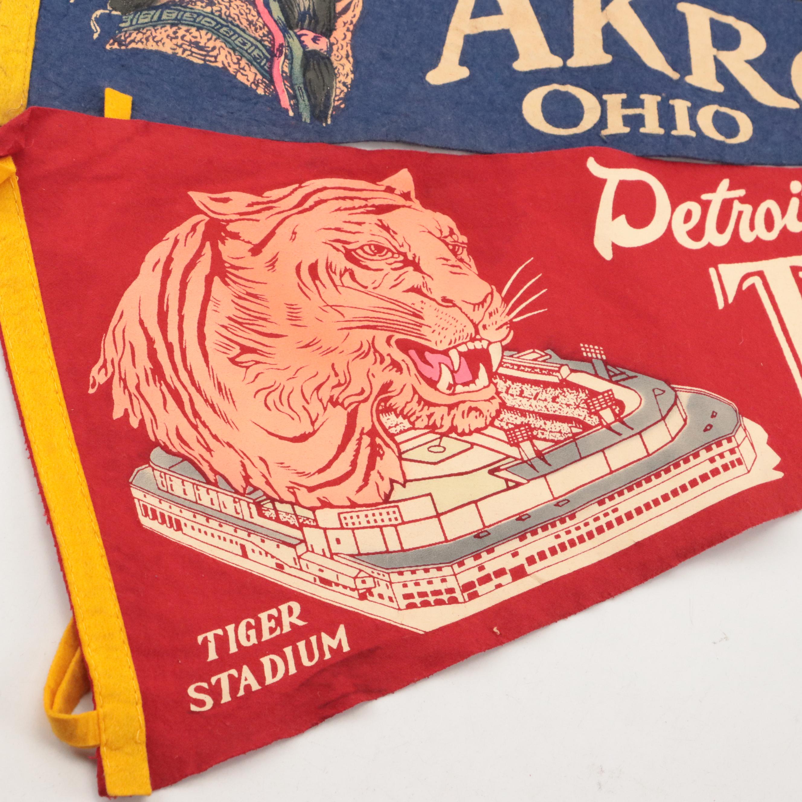 Professional and College Baseball and Football Pennants