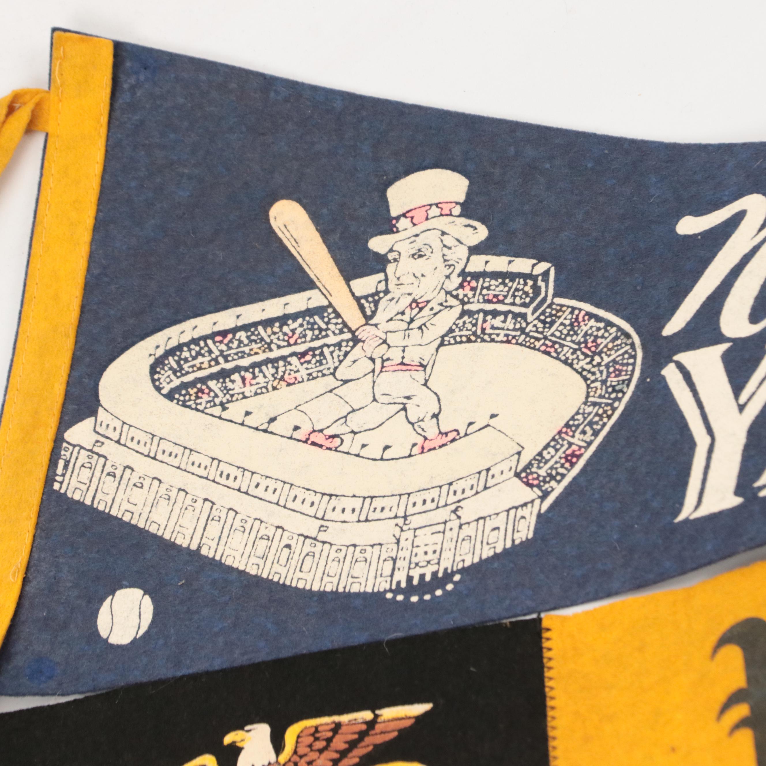 Professional and College Baseball and Football Pennants