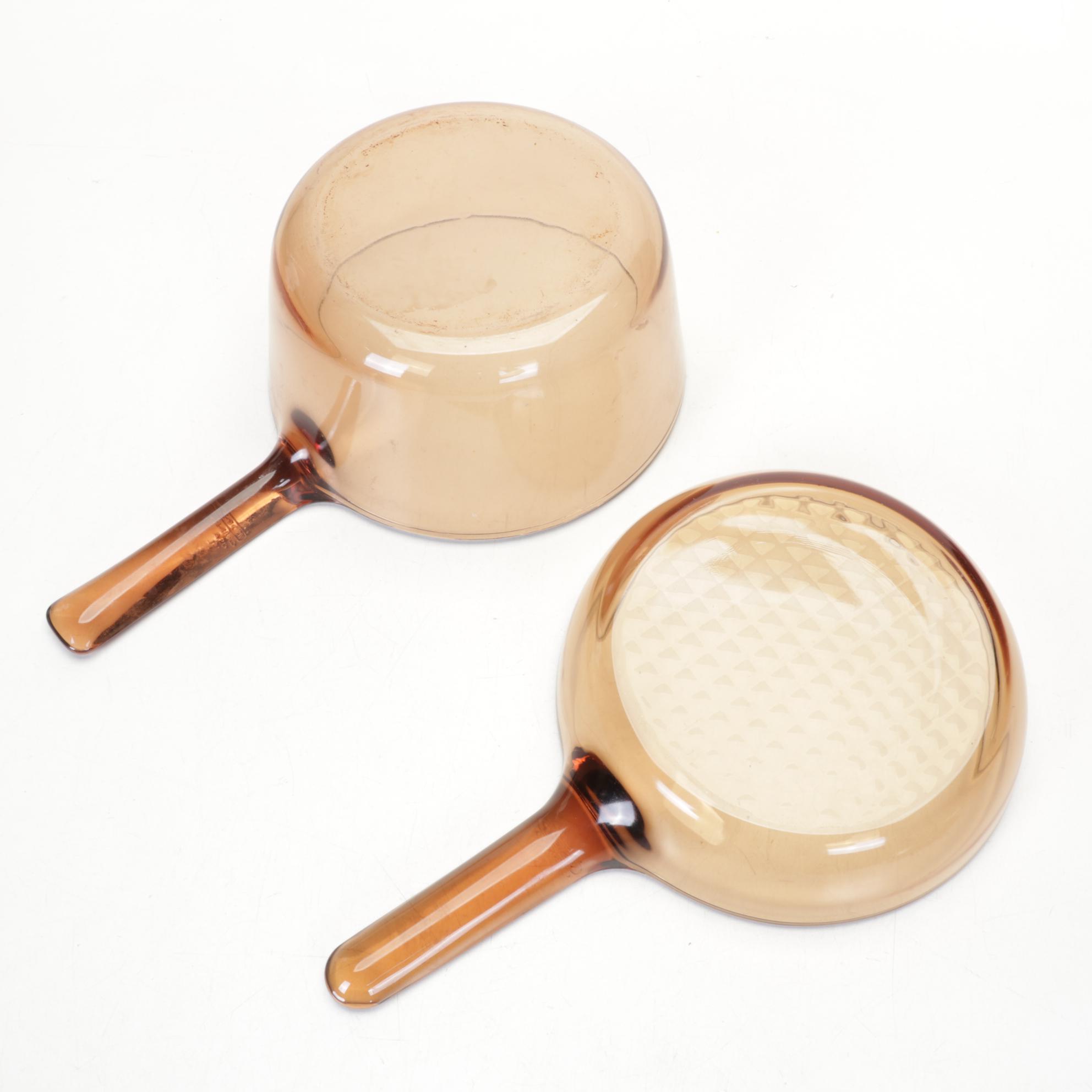 Anchor Hocking "Georgian" Ruby Red Glasses and Corning Vision Cookware