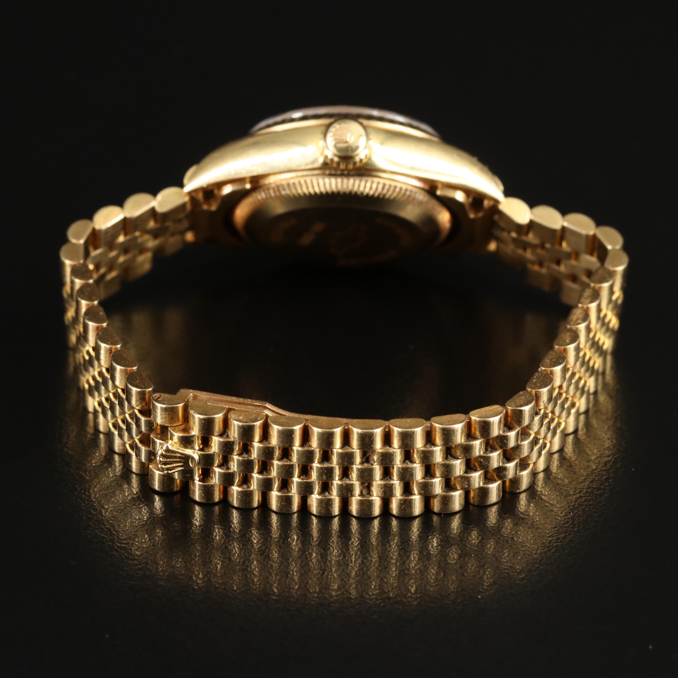 1986 Rolex Chevrolet 18K Diamond Jubilee Award Datejust Watch