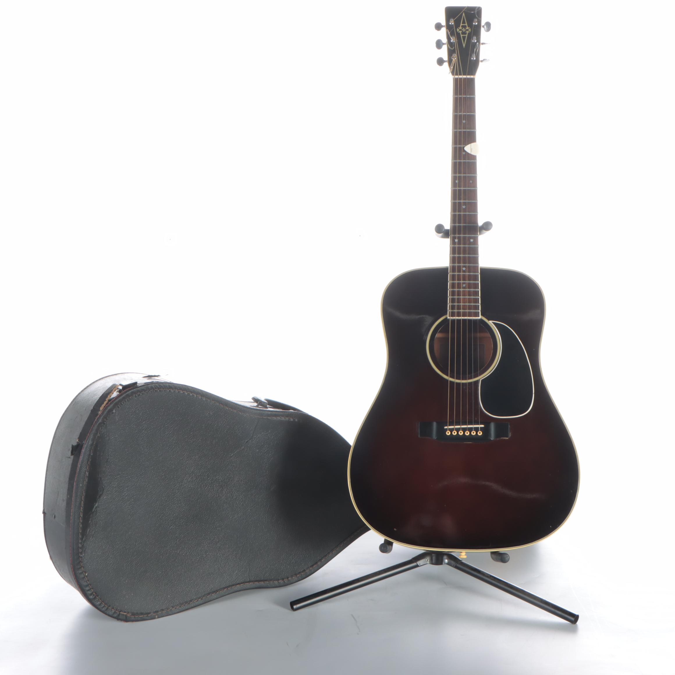 Alvarez 5013 Black Laquer Ironhorse Dreadnought Guitar