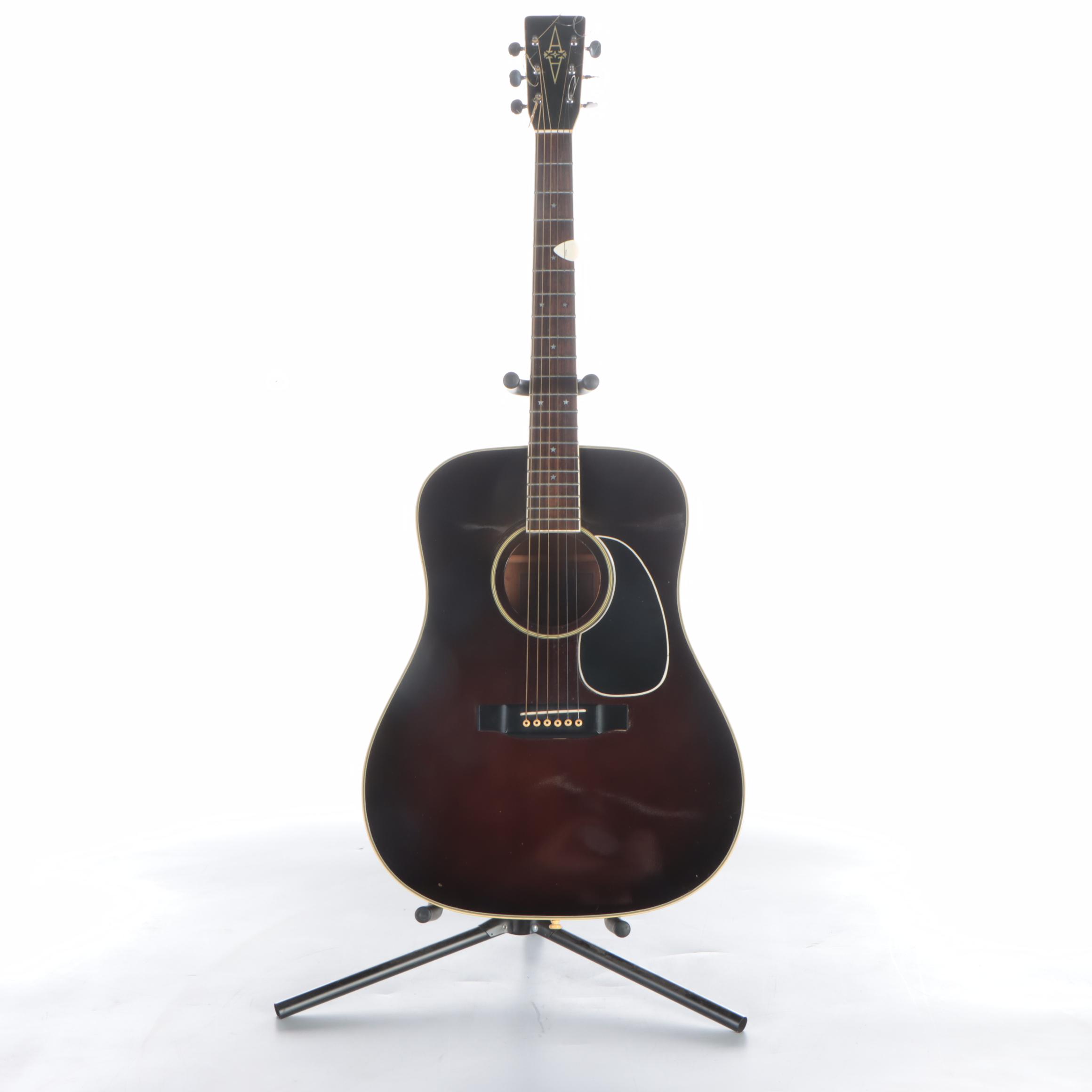 Alvarez 5013 Black Laquer Ironhorse Dreadnought Guitar