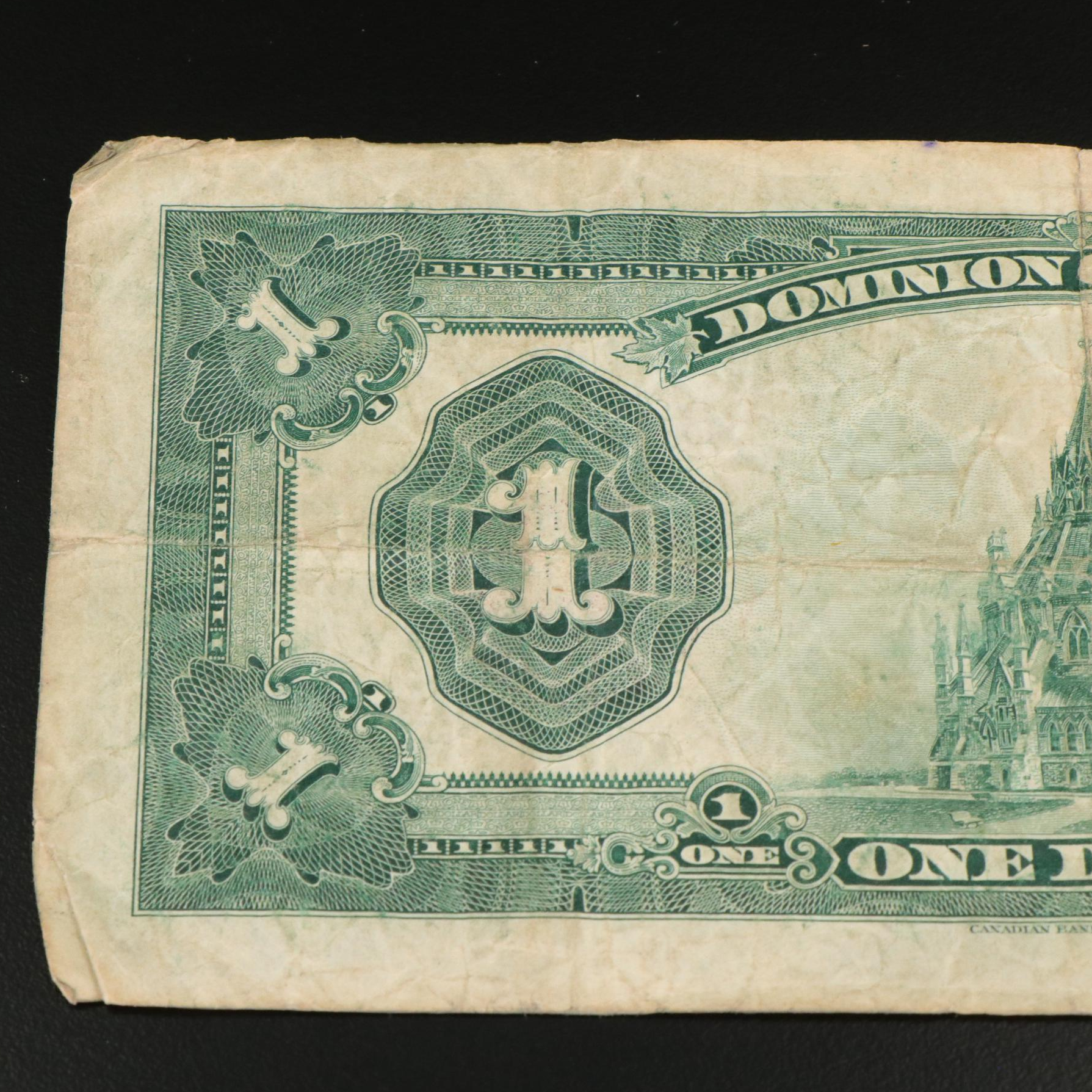 Group of Three Dominion of Canada Bank Notes