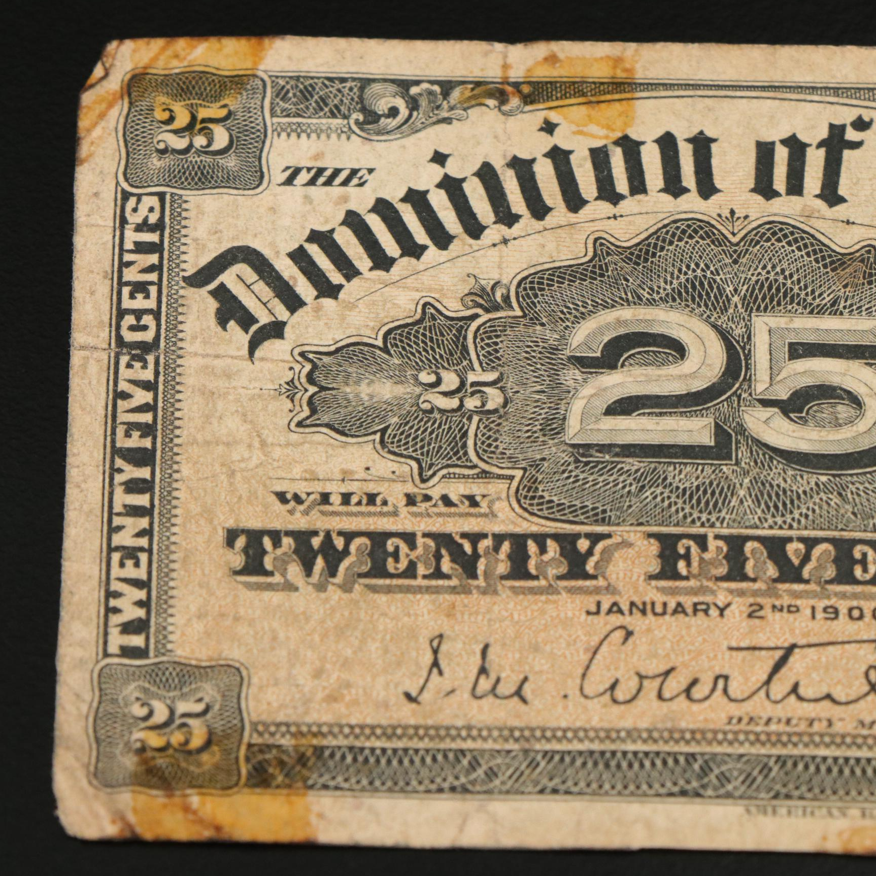 Group of Three Dominion of Canada Bank Notes