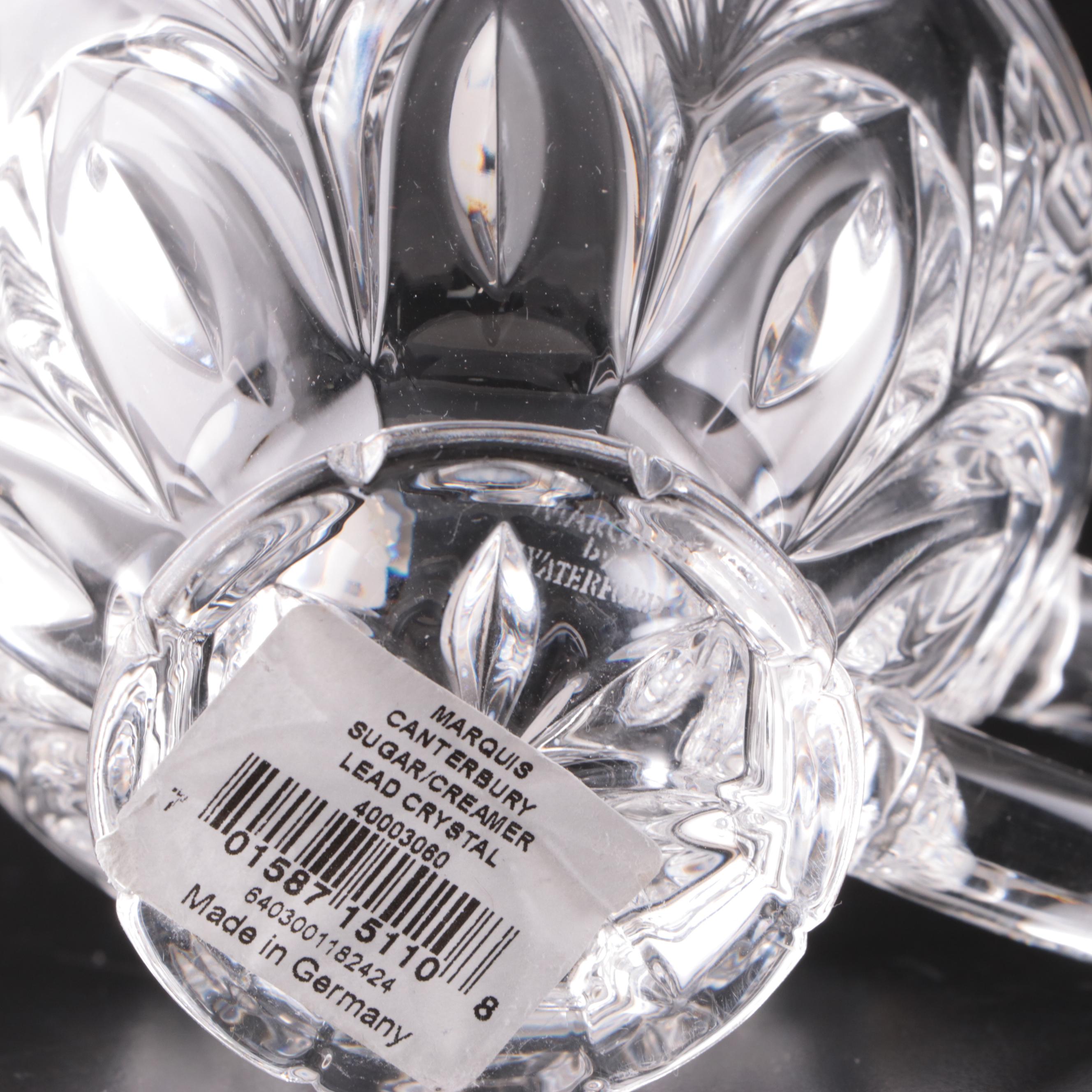 Marquis by Waterford "Canterbury" Crystal Table Accessories