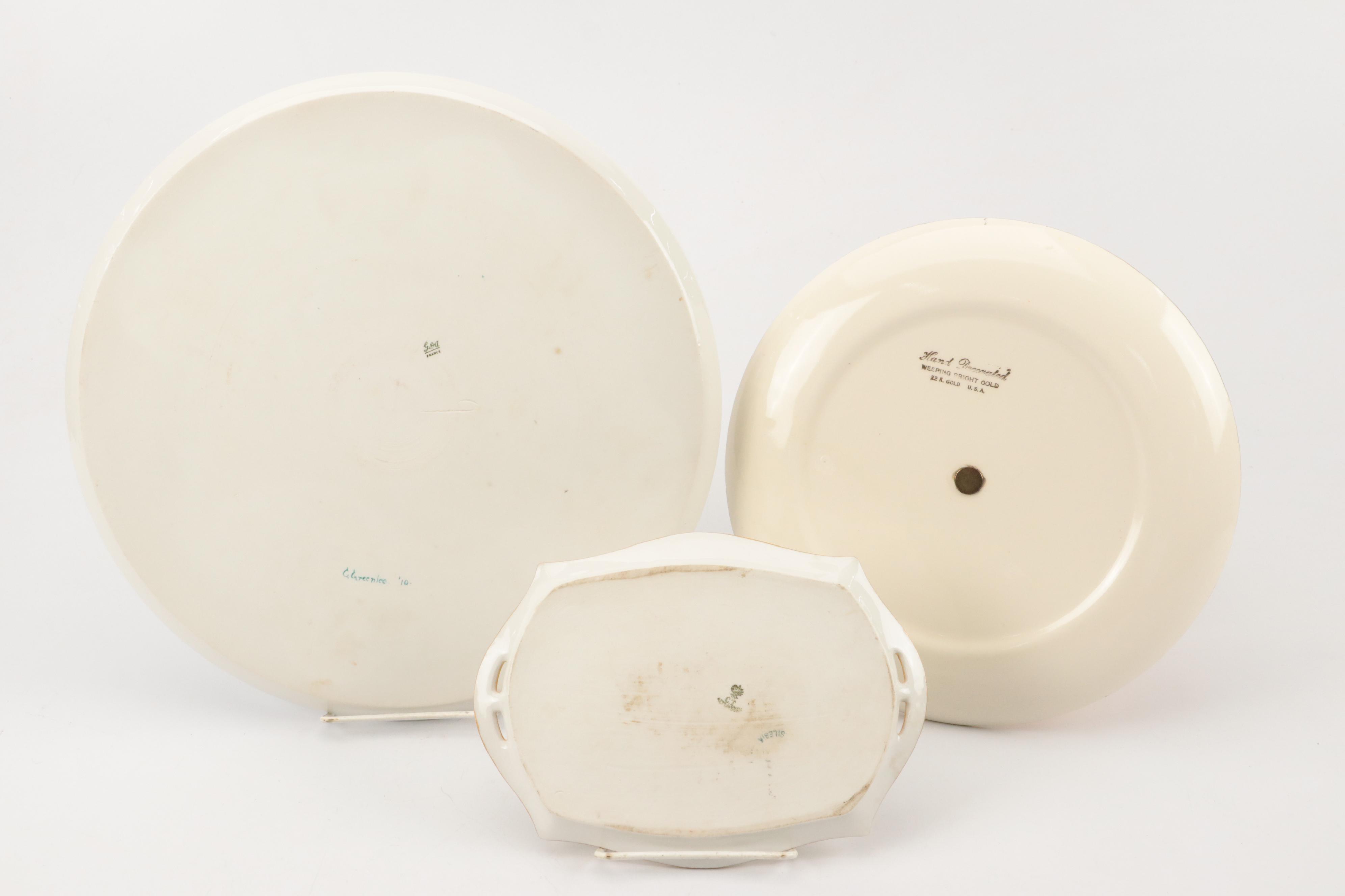 Limoges Hand-Painted Dessert Plates and More