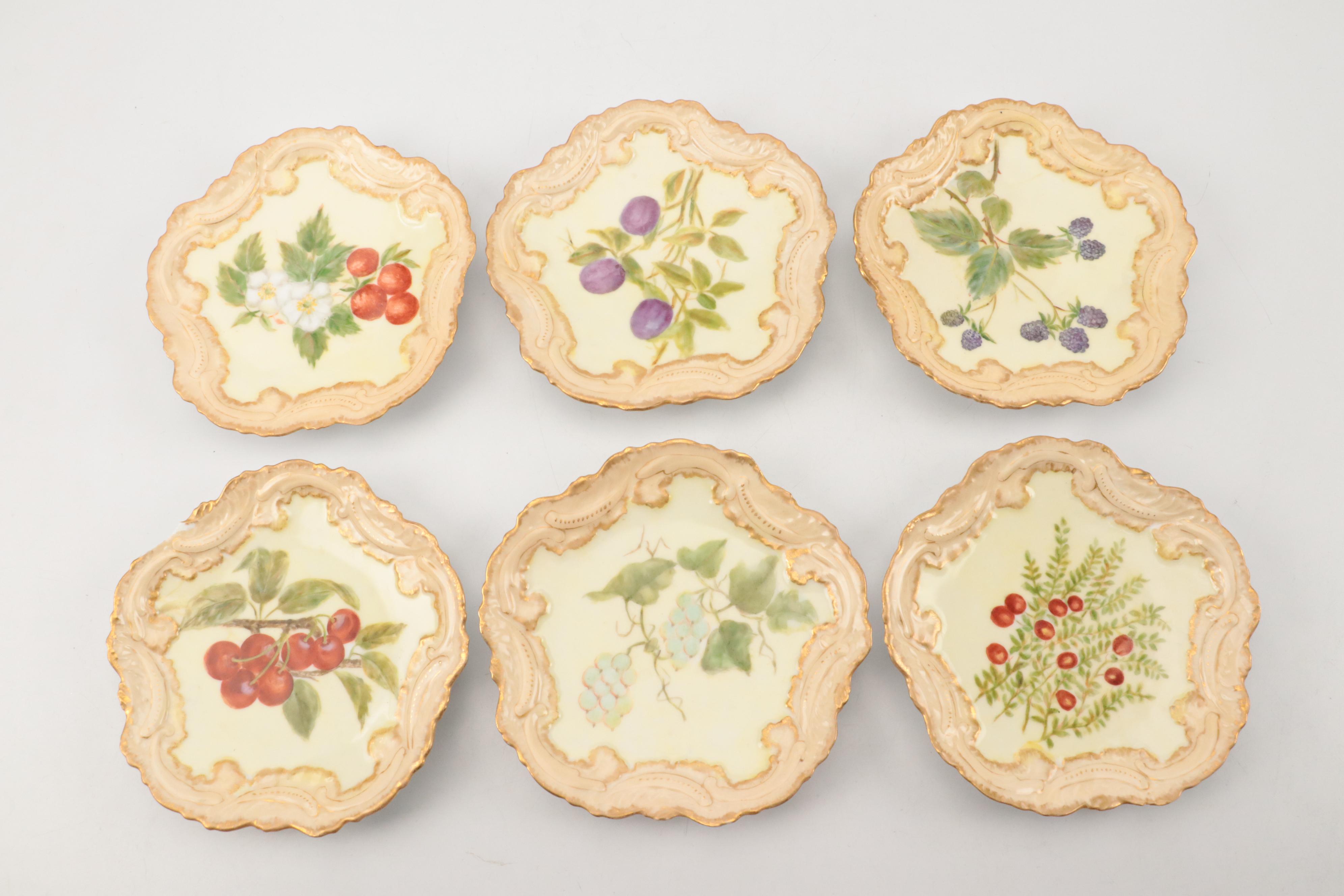 Limoges Hand-Painted Dessert Plates and More