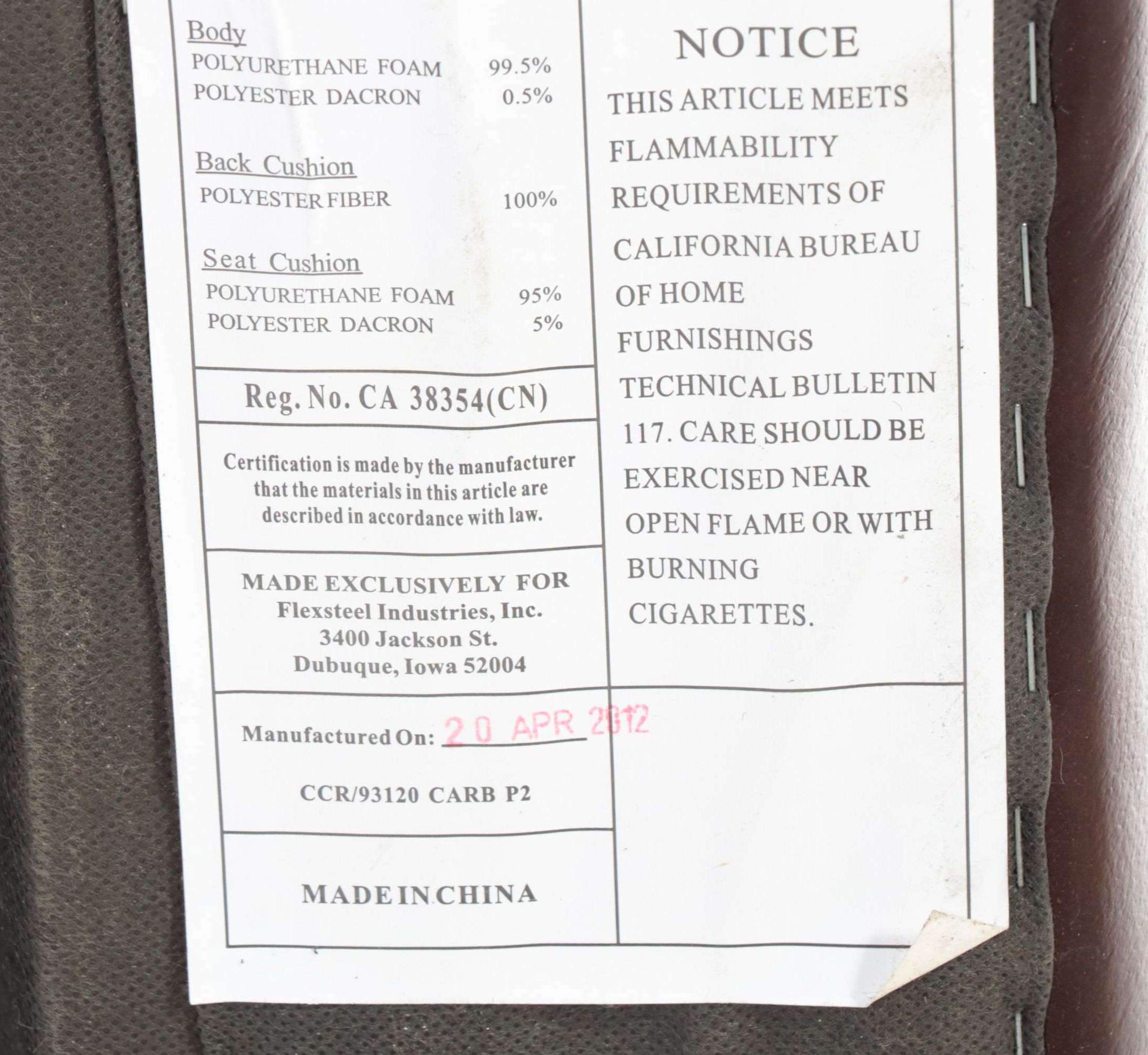 Latitudes Collection By Flexsteel Leather Armchair with Nailhead Trim