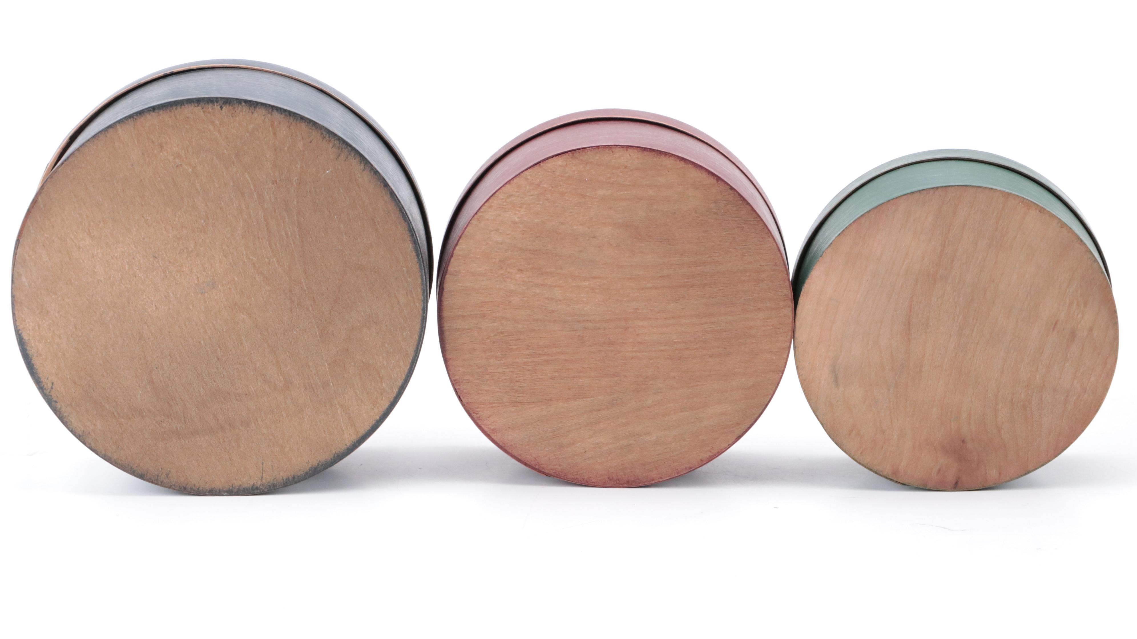 Primitive Style Wooden Wall Hanging Salt Box and Shaker Style Boxes