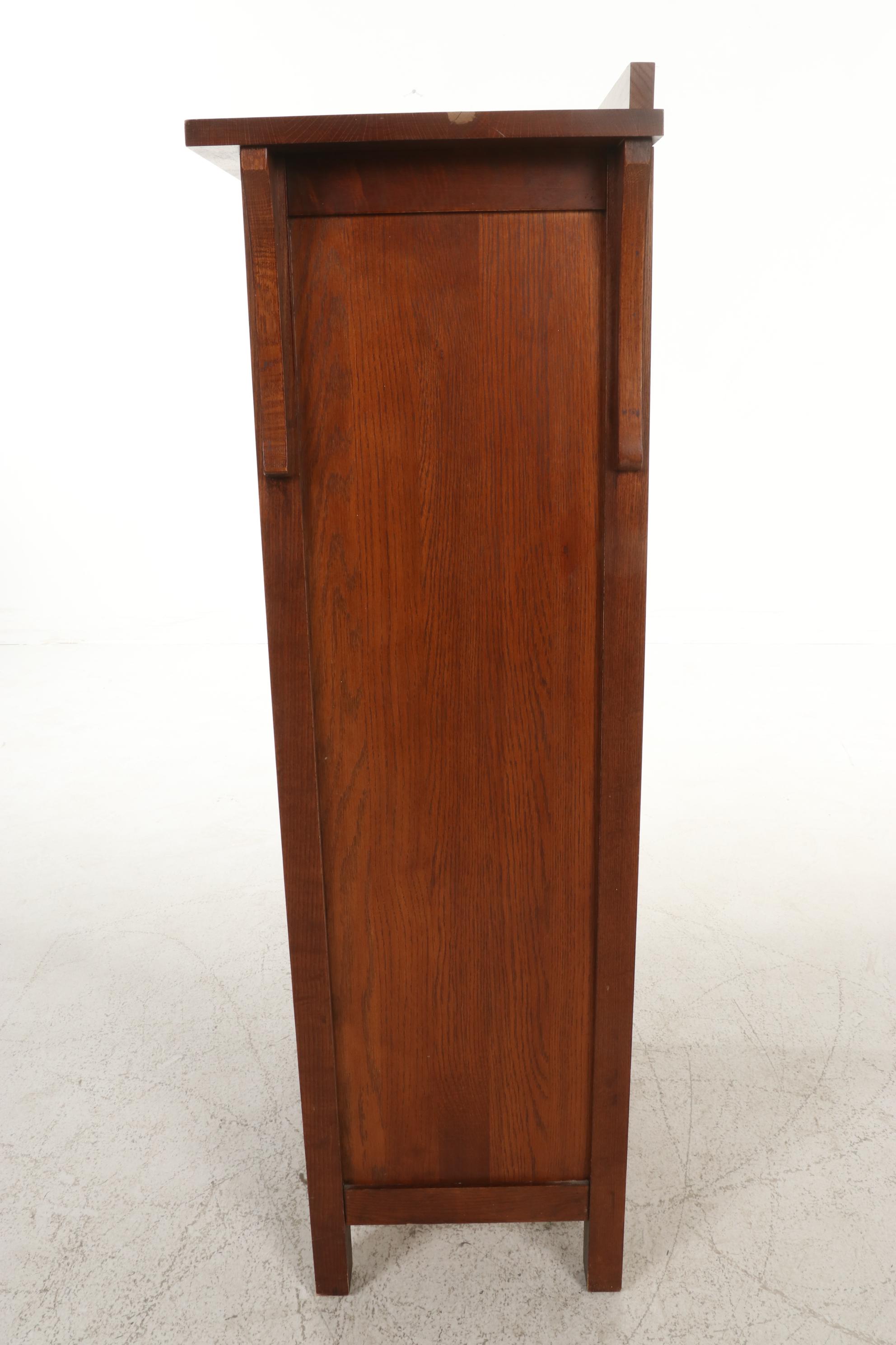 Kincaid "American Artifacts" Arts & Crafts Style Oak and Cedar Cabinet, 1990s