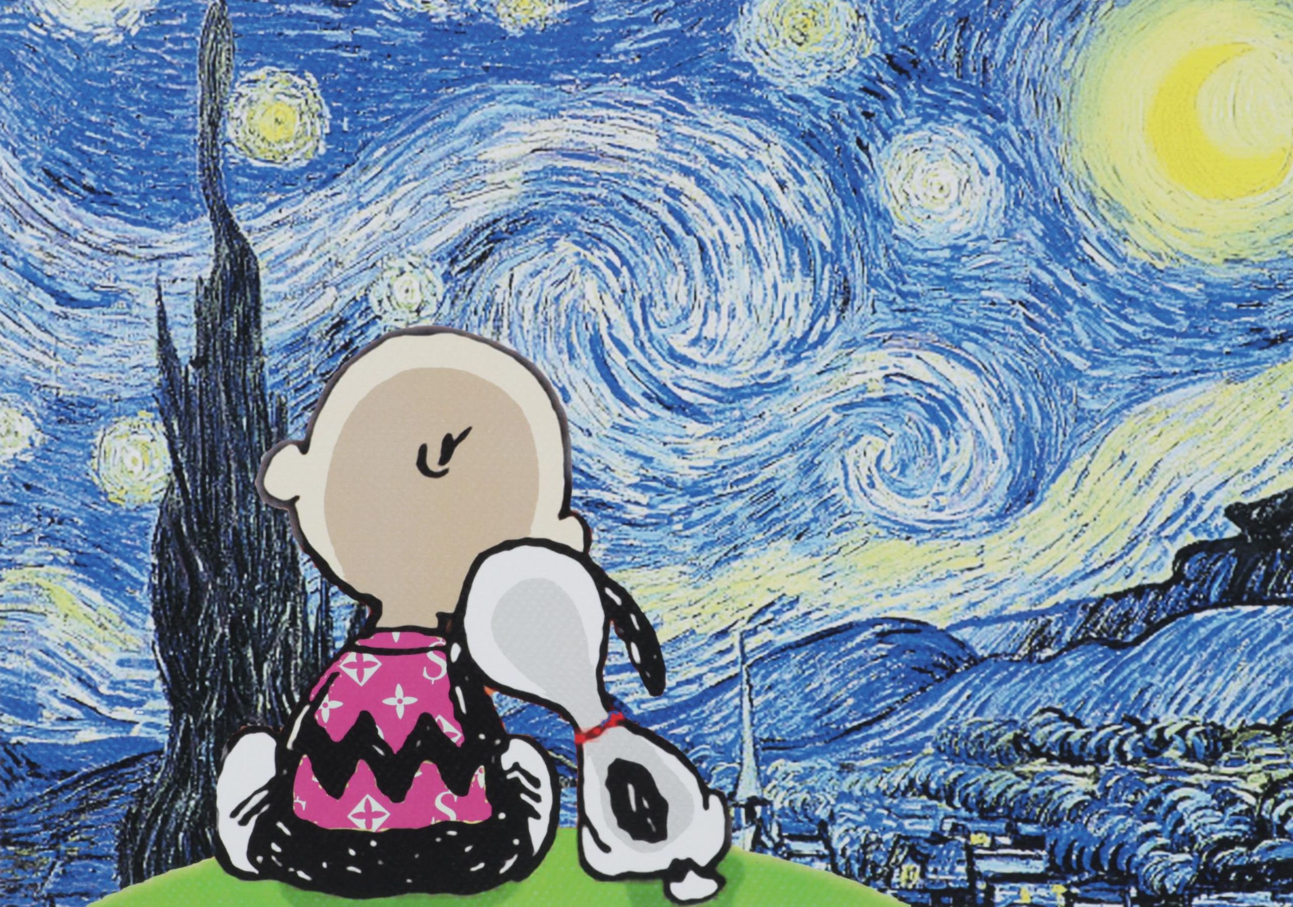 Death NYC Pop Art Digital Print of Snoopy and Charlie Brown, 2020