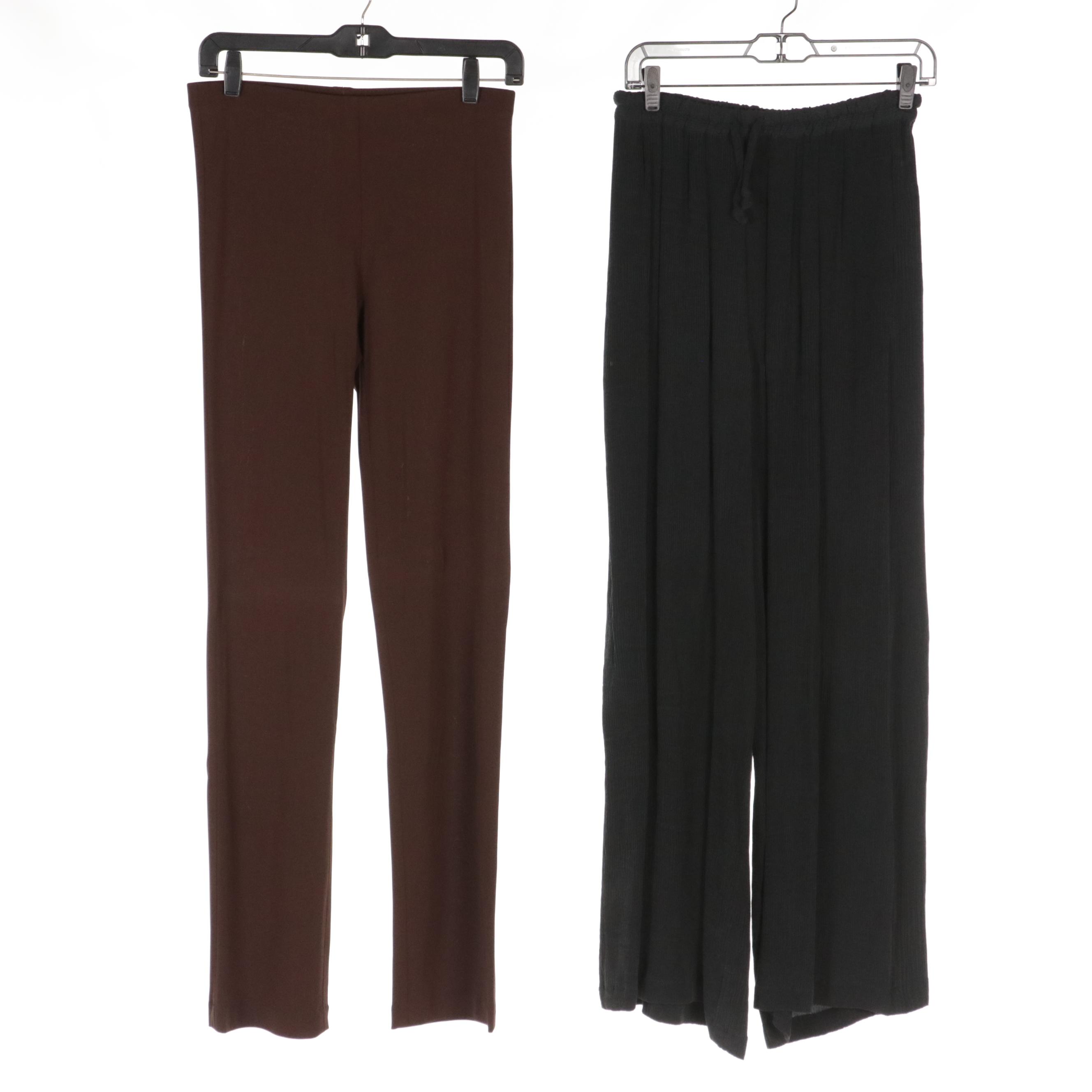 DKNY Pants, Pleated Silk Pants, and Button-Up Shirt, and Other Pleated Skirt