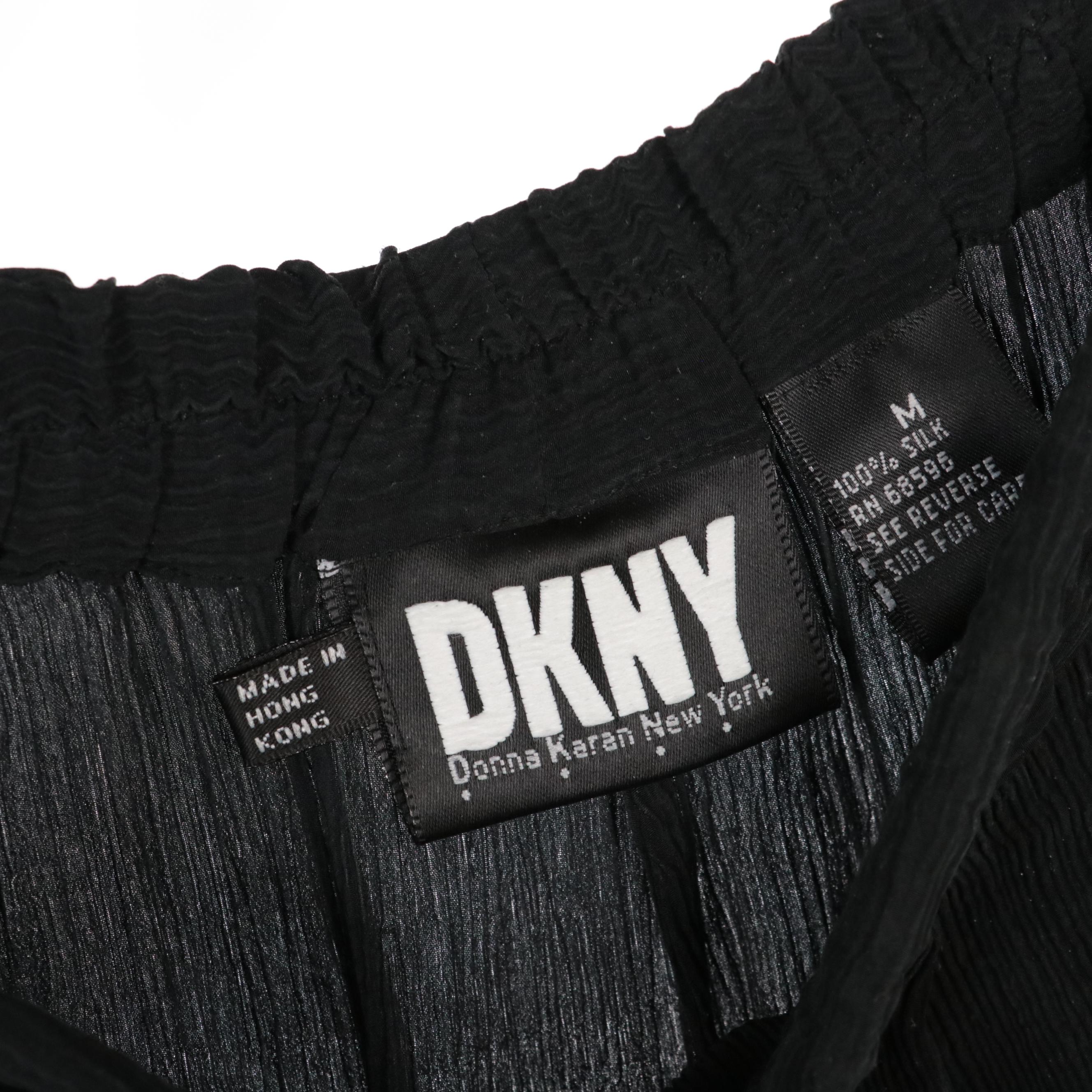 DKNY Pants, Pleated Silk Pants, and Button-Up Shirt, and Other Pleated Skirt