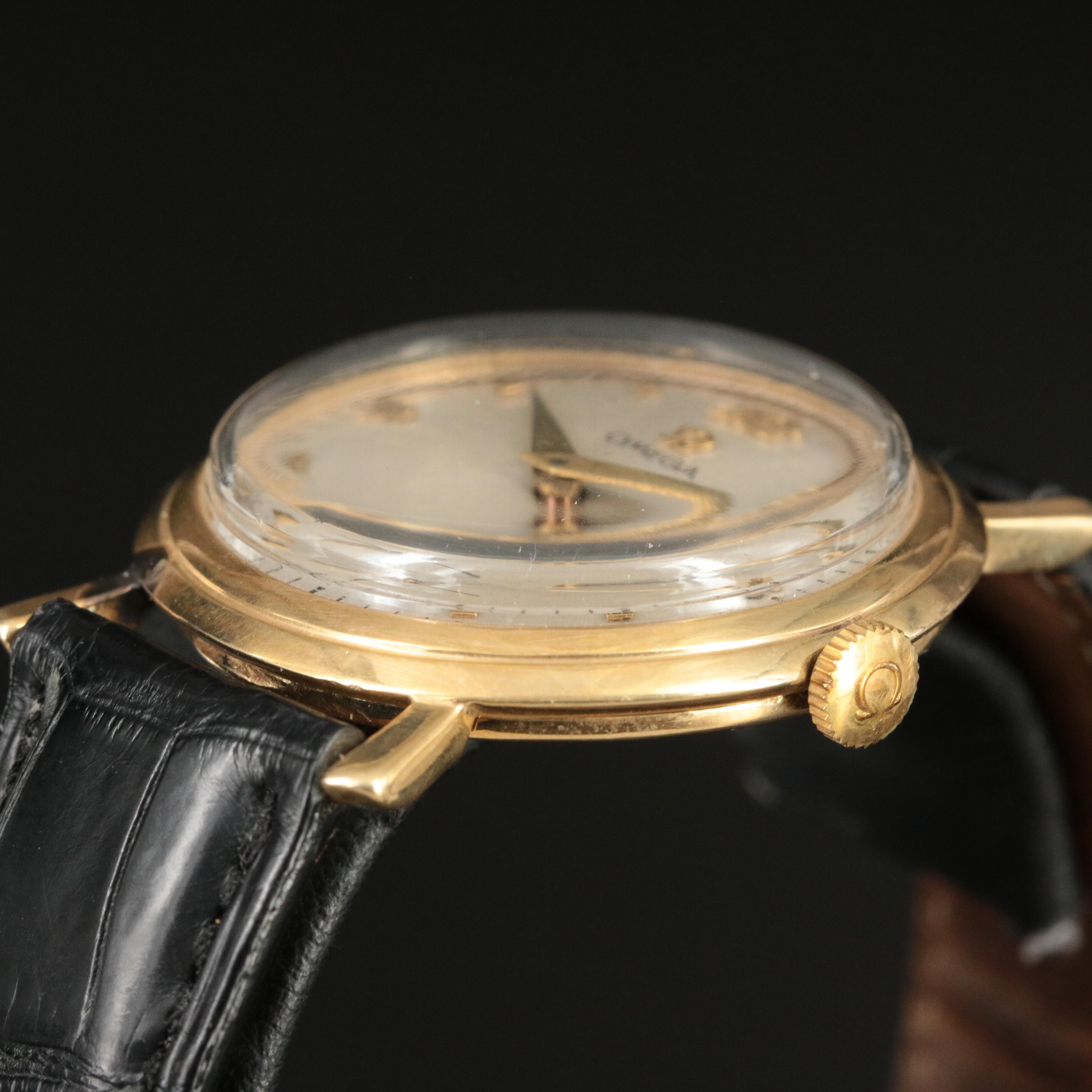 Vintage 14K Omega Small Seconds Stem Wind Watch