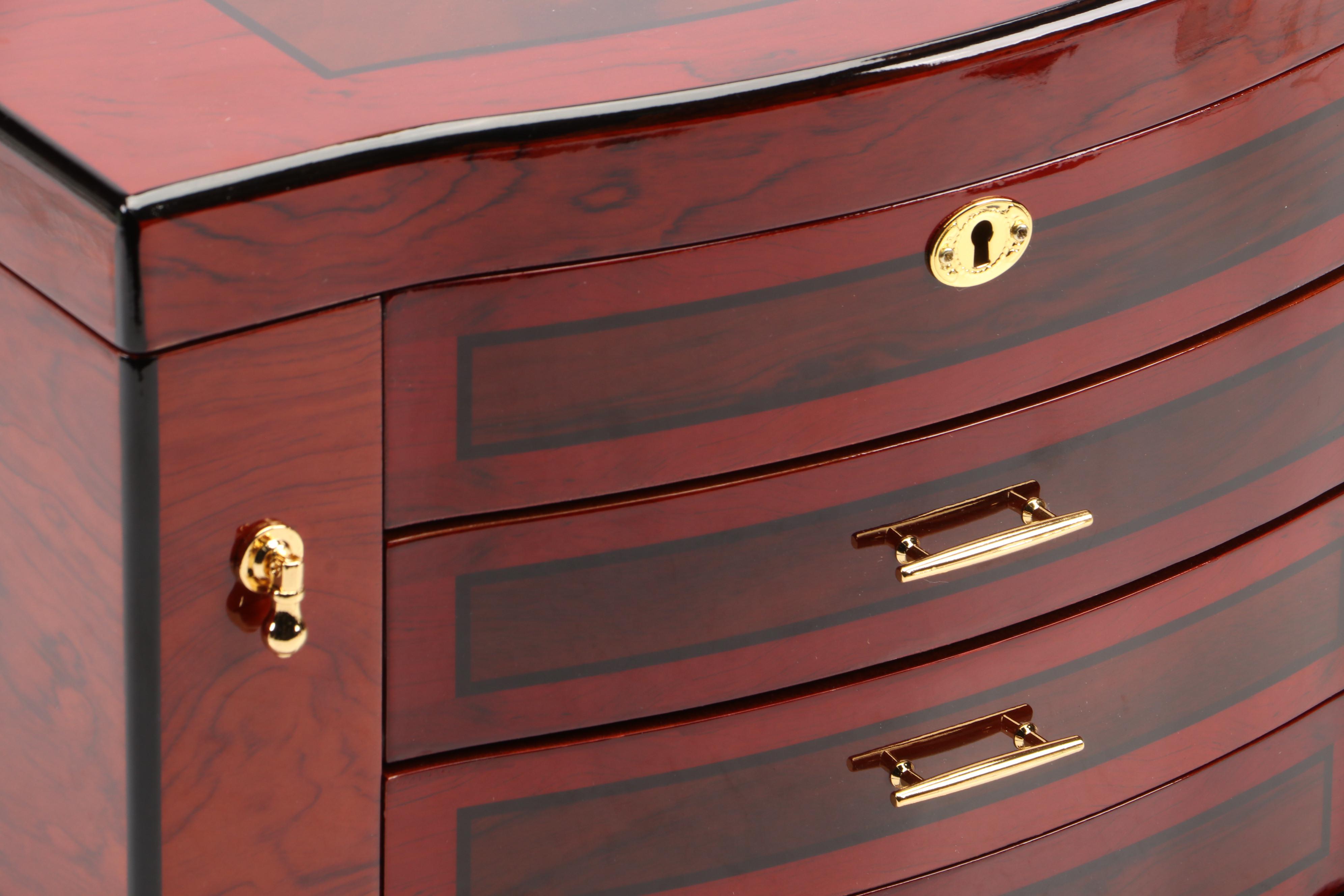 Jere Lacquered Wood Jewelry Box