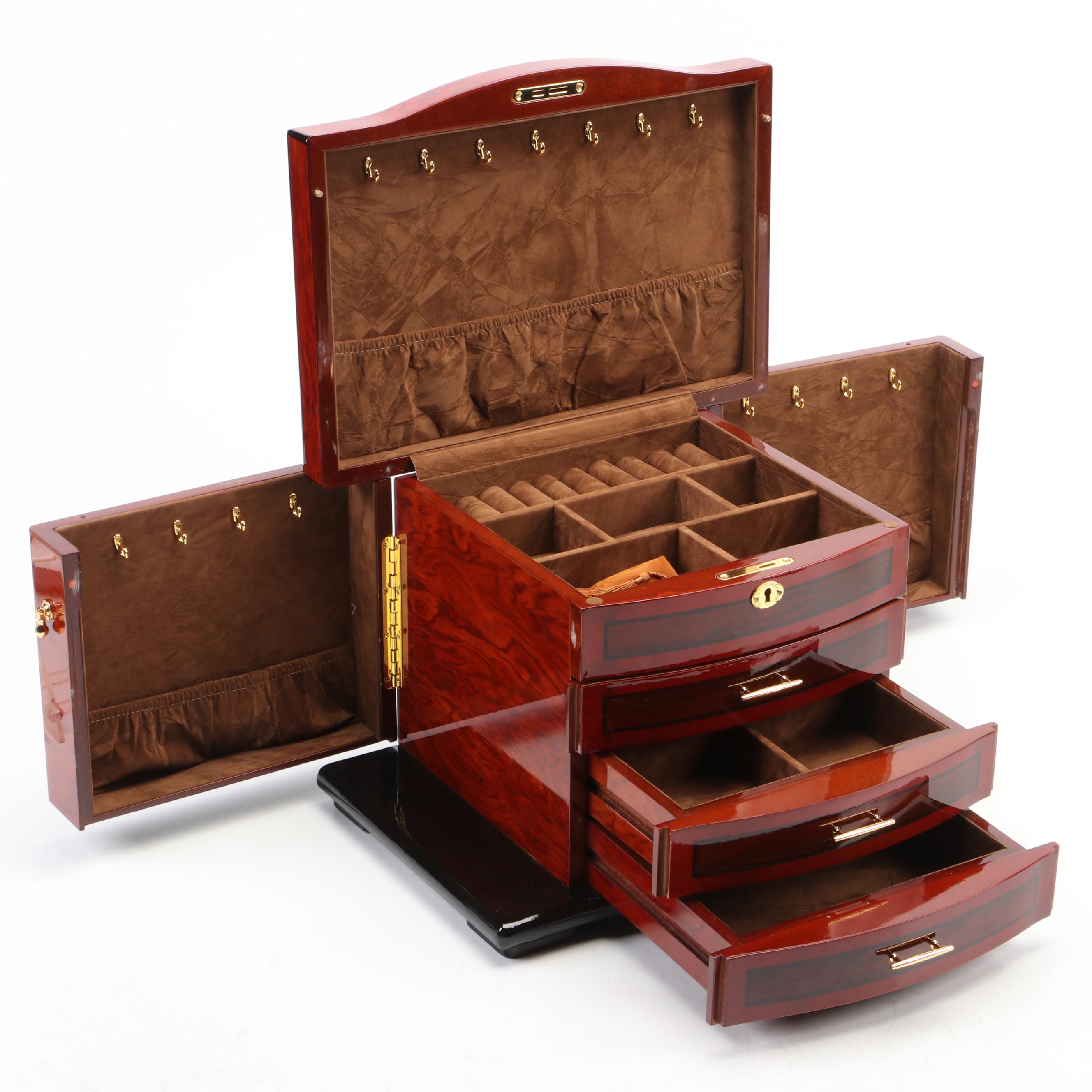 Jere Lacquered Wood Jewelry Box