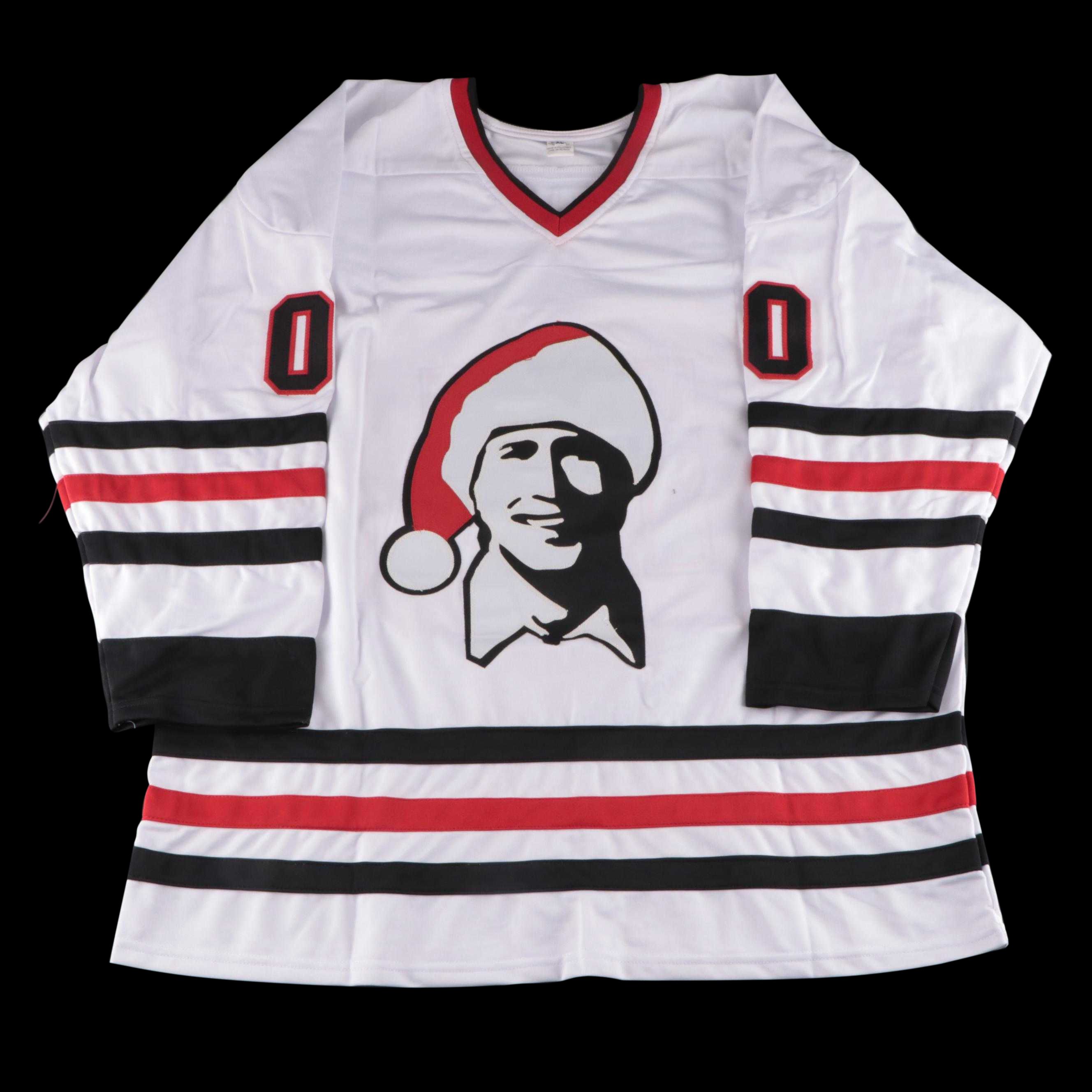 Chevy Chase Signed "Christmas Vacation" Clark Griswold Hockey Jersey