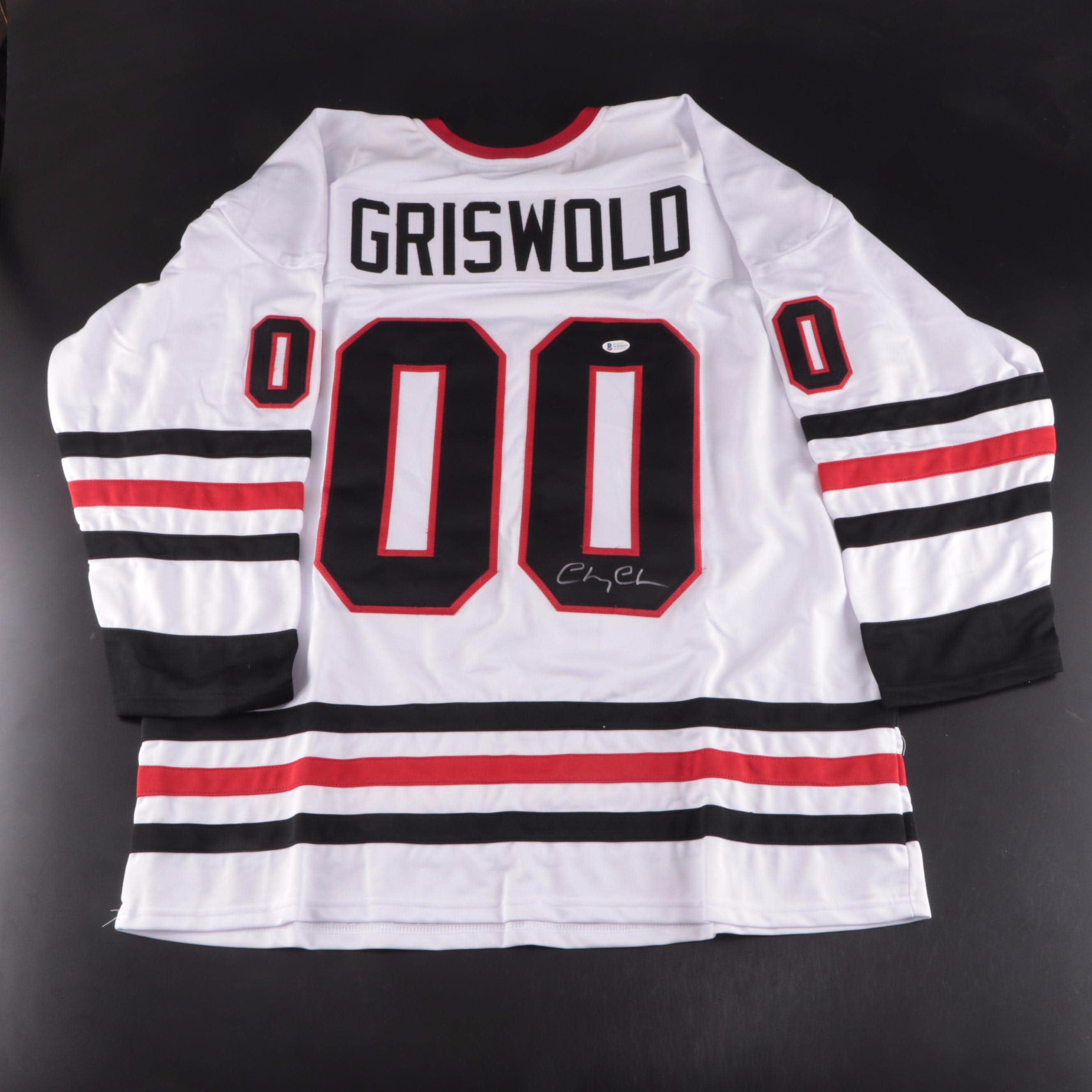 Chevy Chase Signed "Christmas Vacation" Clark Griswold Hockey Jersey