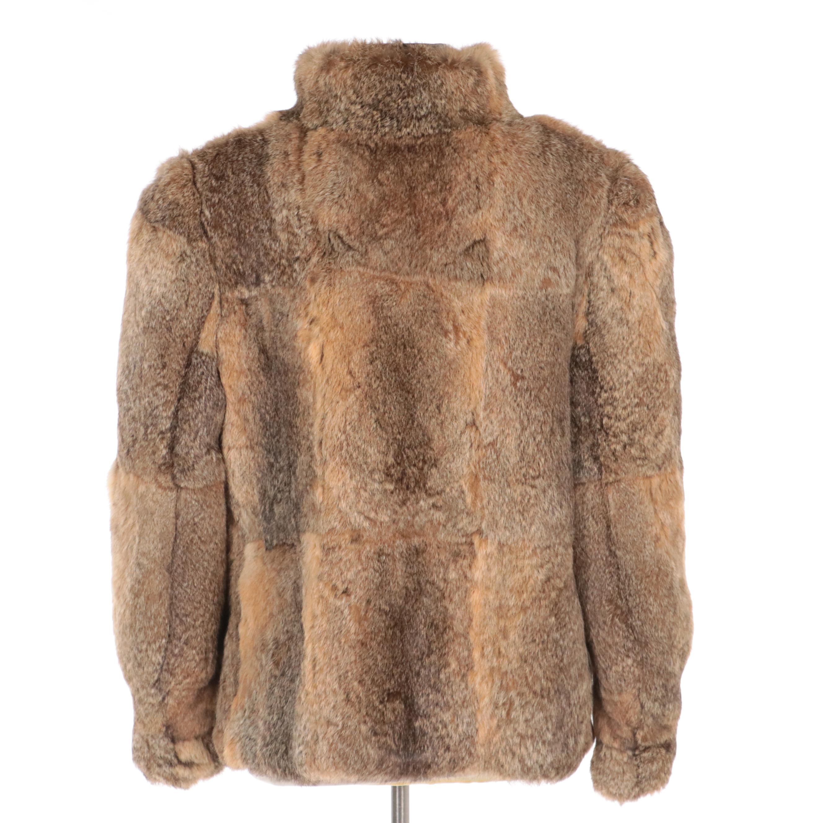 Dyed Rabbit Fur Jacket