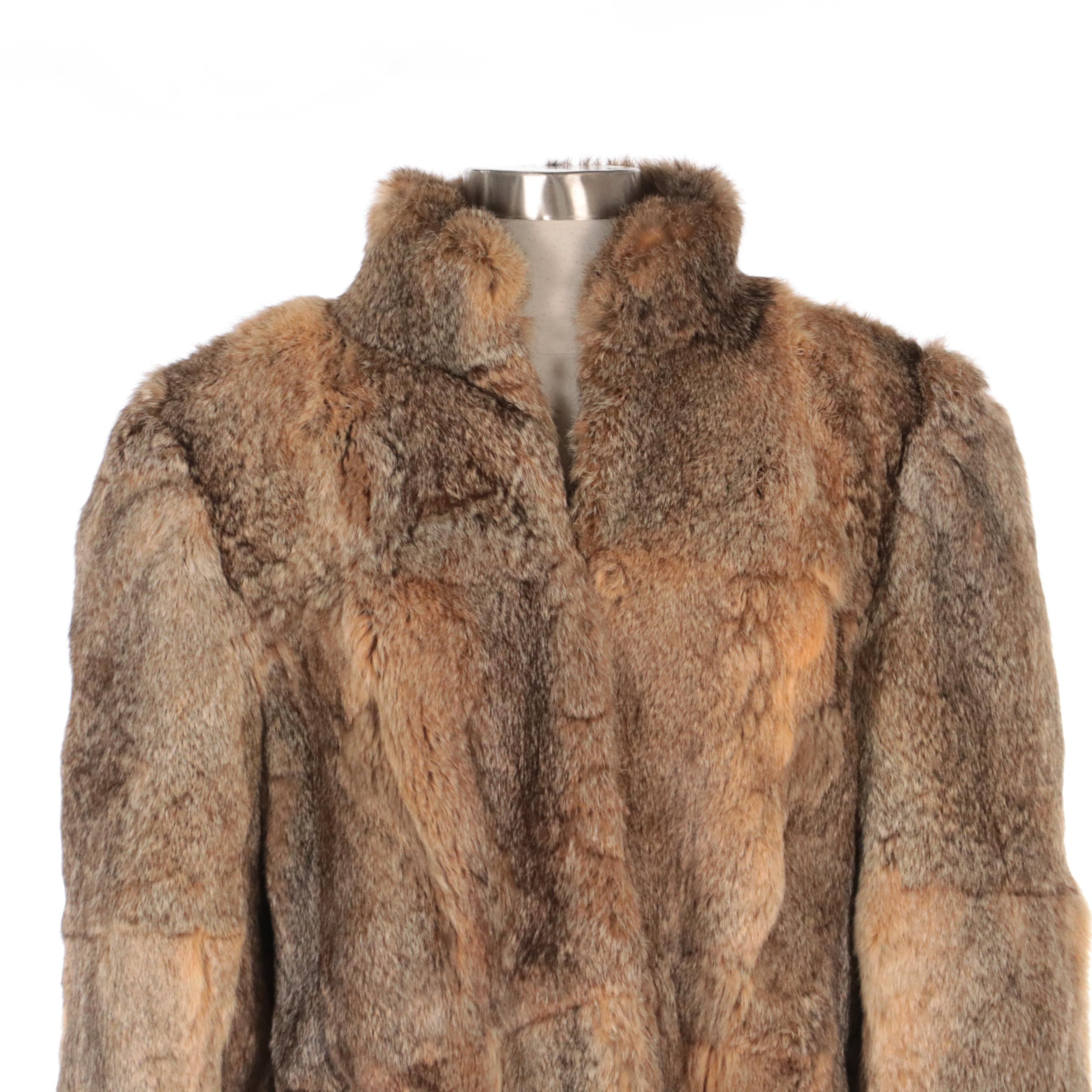 Dyed Rabbit Fur Jacket