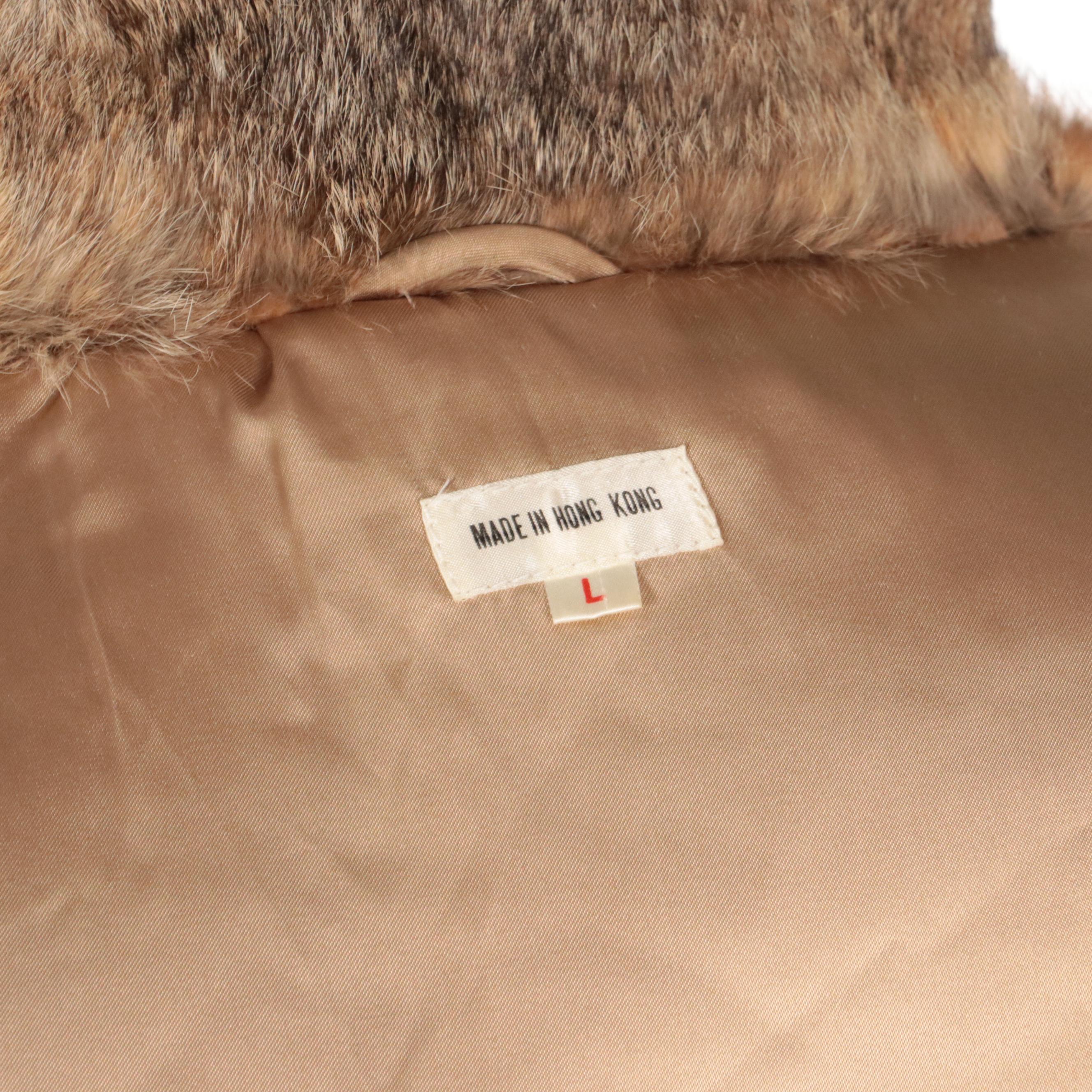 Dyed Rabbit Fur Jacket