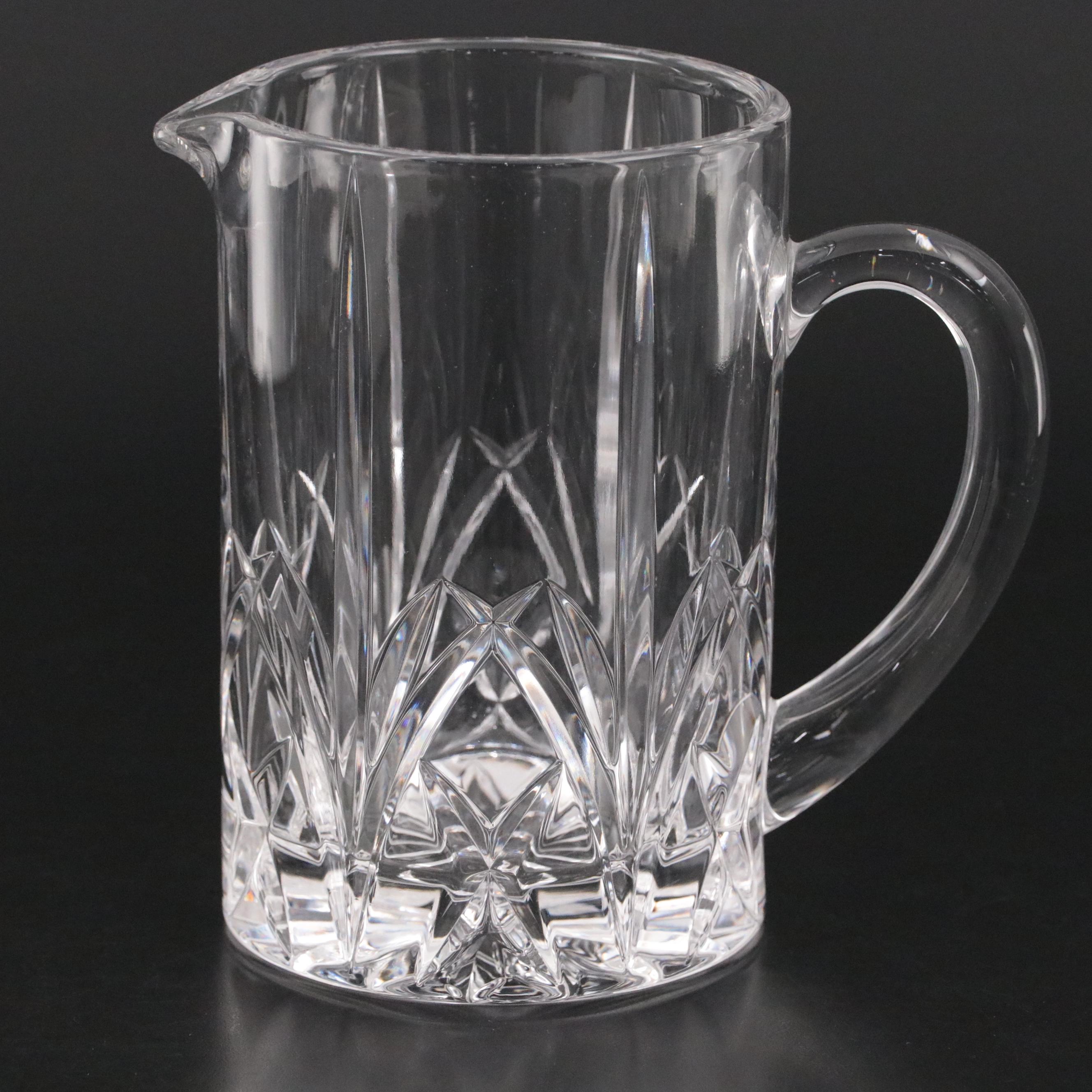 Marquis by Waterford "Brookside" Crystal Pitcher and Highball Glasses