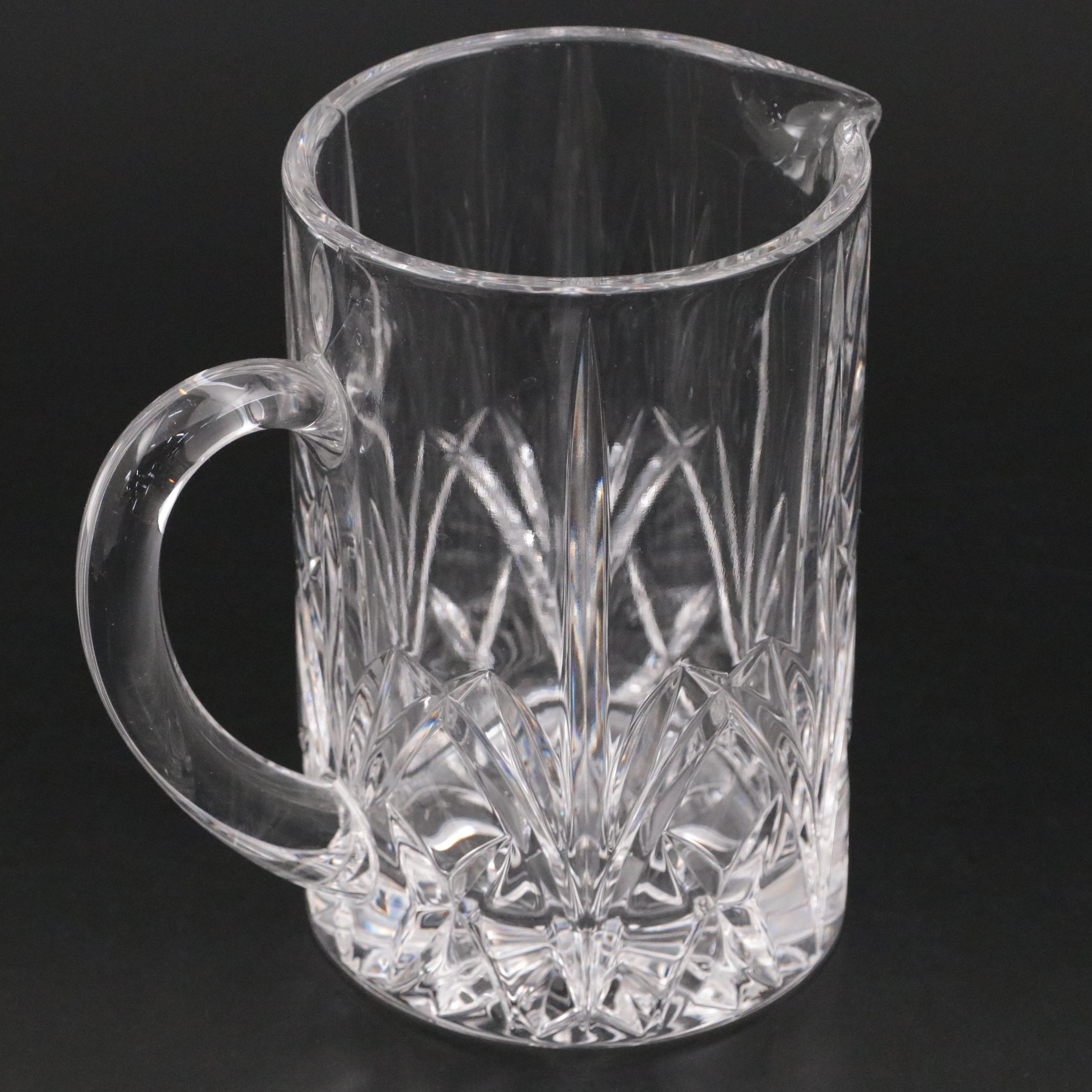 Marquis by Waterford "Brookside" Crystal Pitcher and Highball Glasses