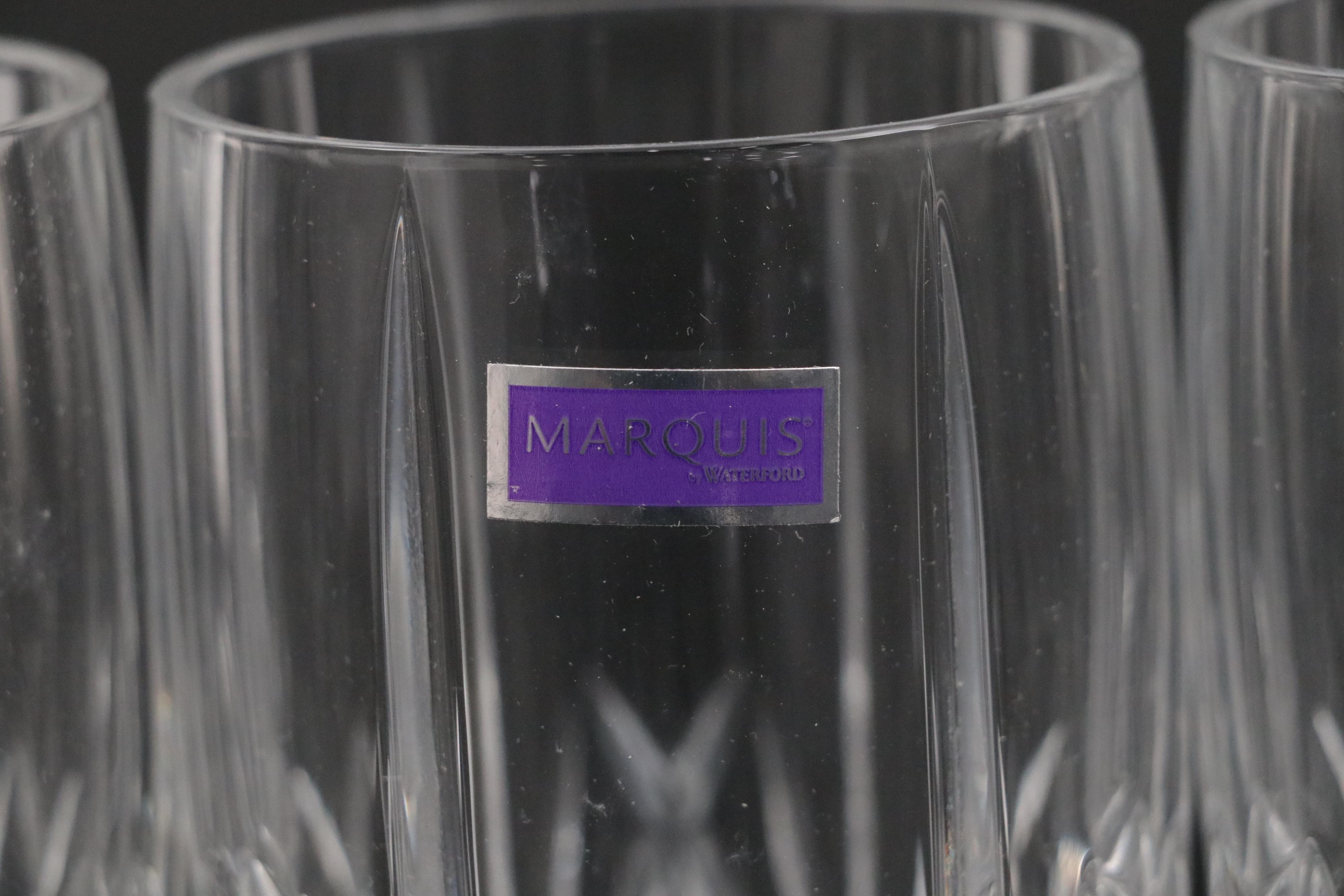 Marquis by Waterford "Brookside" Crystal Pitcher and Highball Glasses