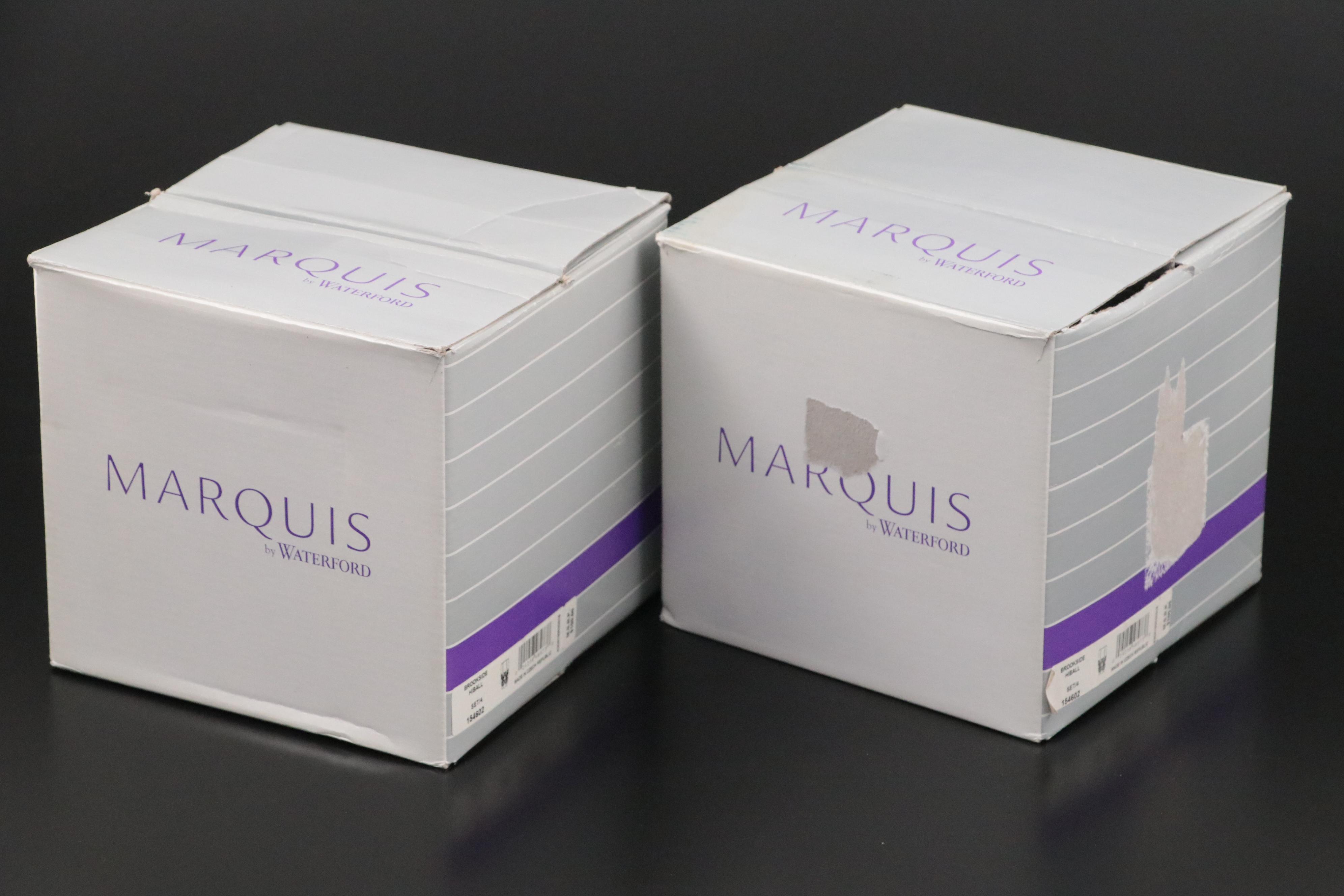 Marquis by Waterford "Brookside" Crystal Pitcher and Highball Glasses