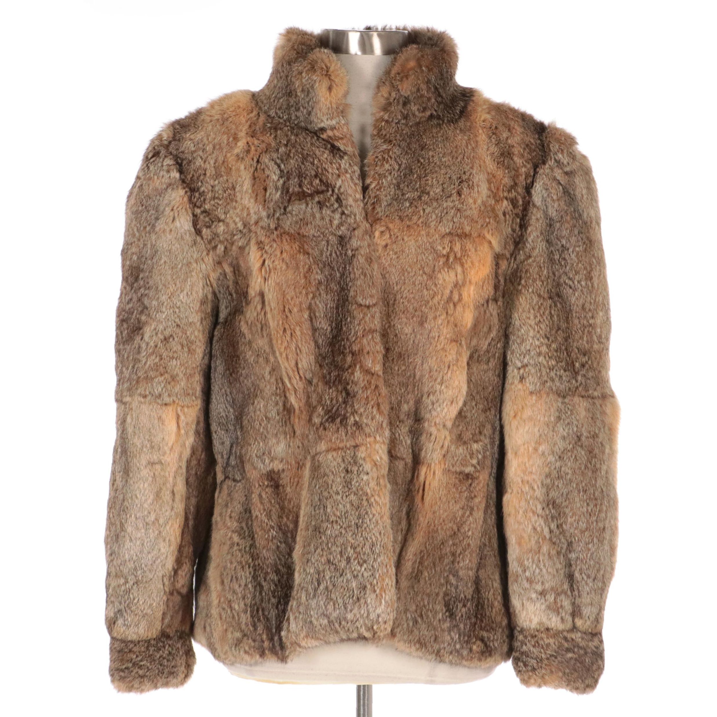 Dyed Rabbit Fur Jacket