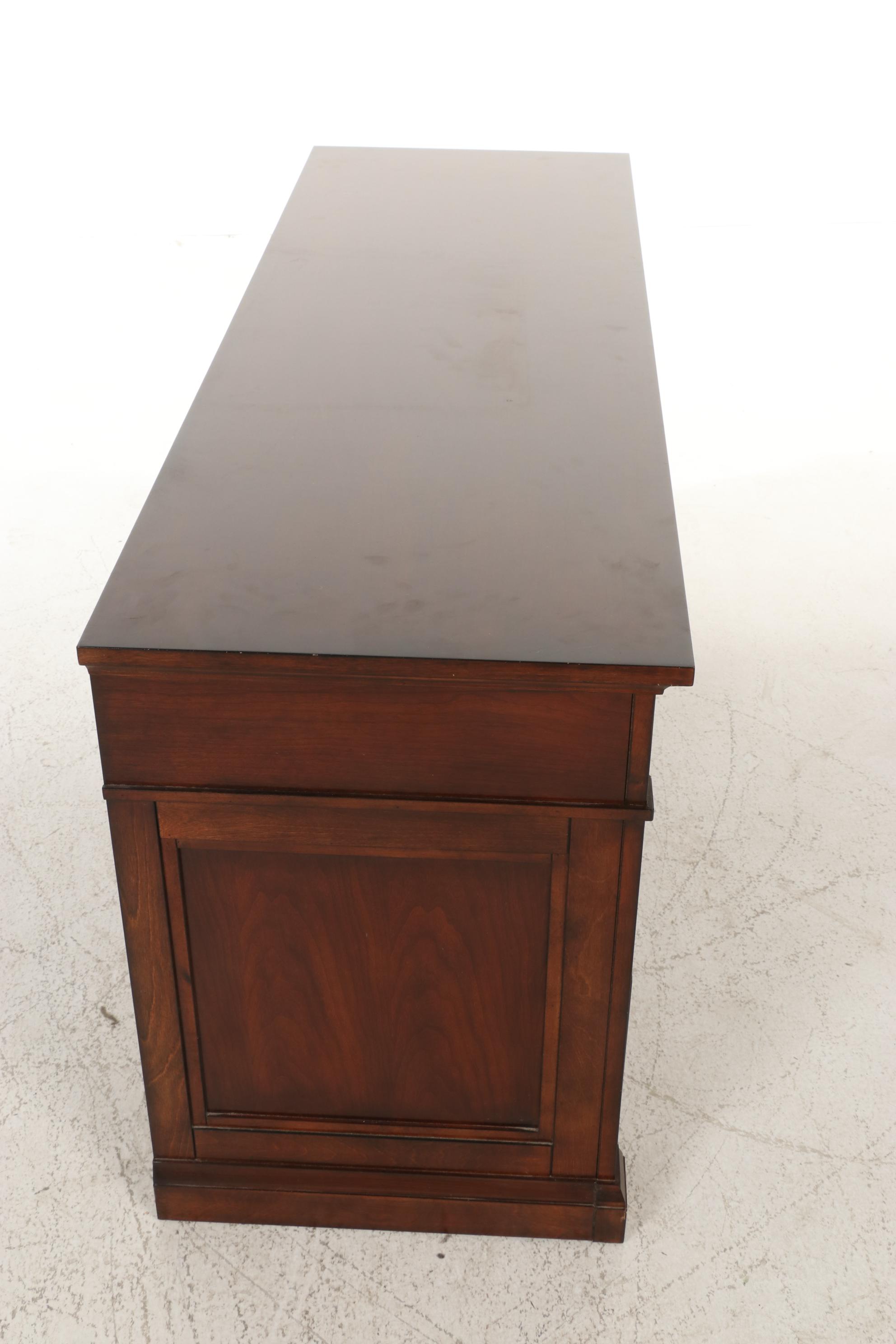 Bayside Furnishings Cherry-Stained Media Console Cabinet