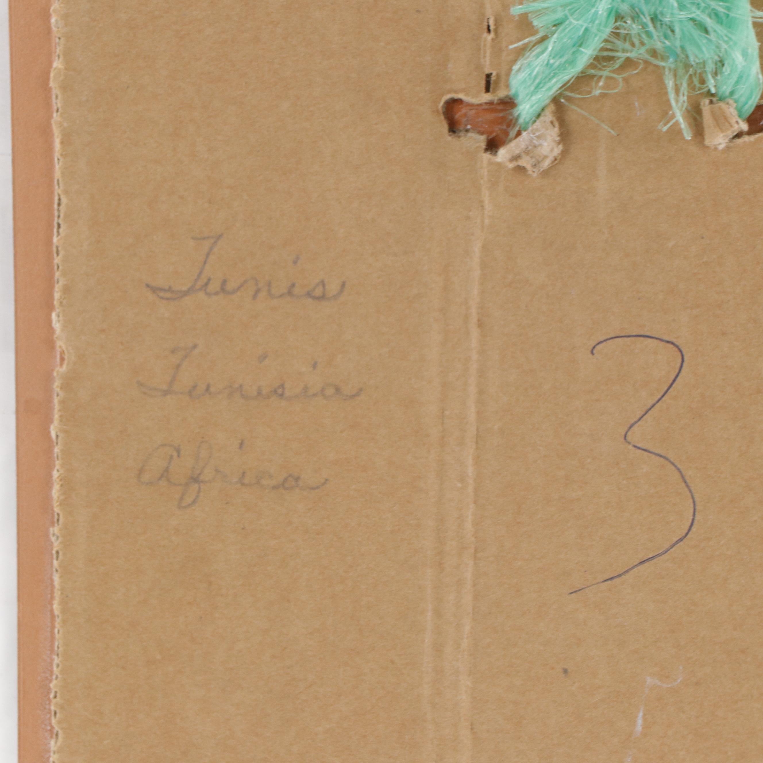 Tunisian Style Hand-Painted Ceramic Tile With Bird Motif