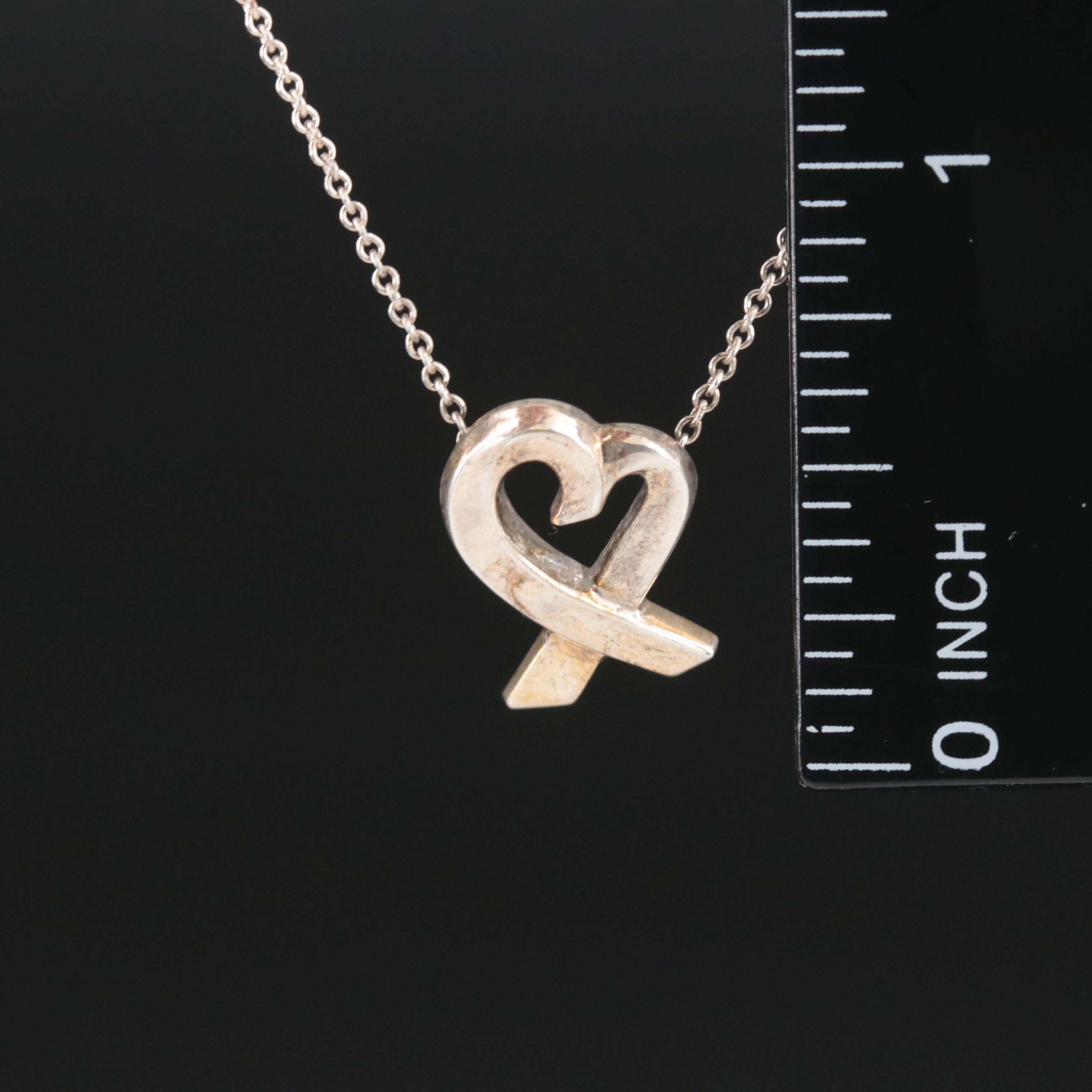 Paloma Picasso for Tiffany & Co. "Loving Heart" Sterling Necklace
