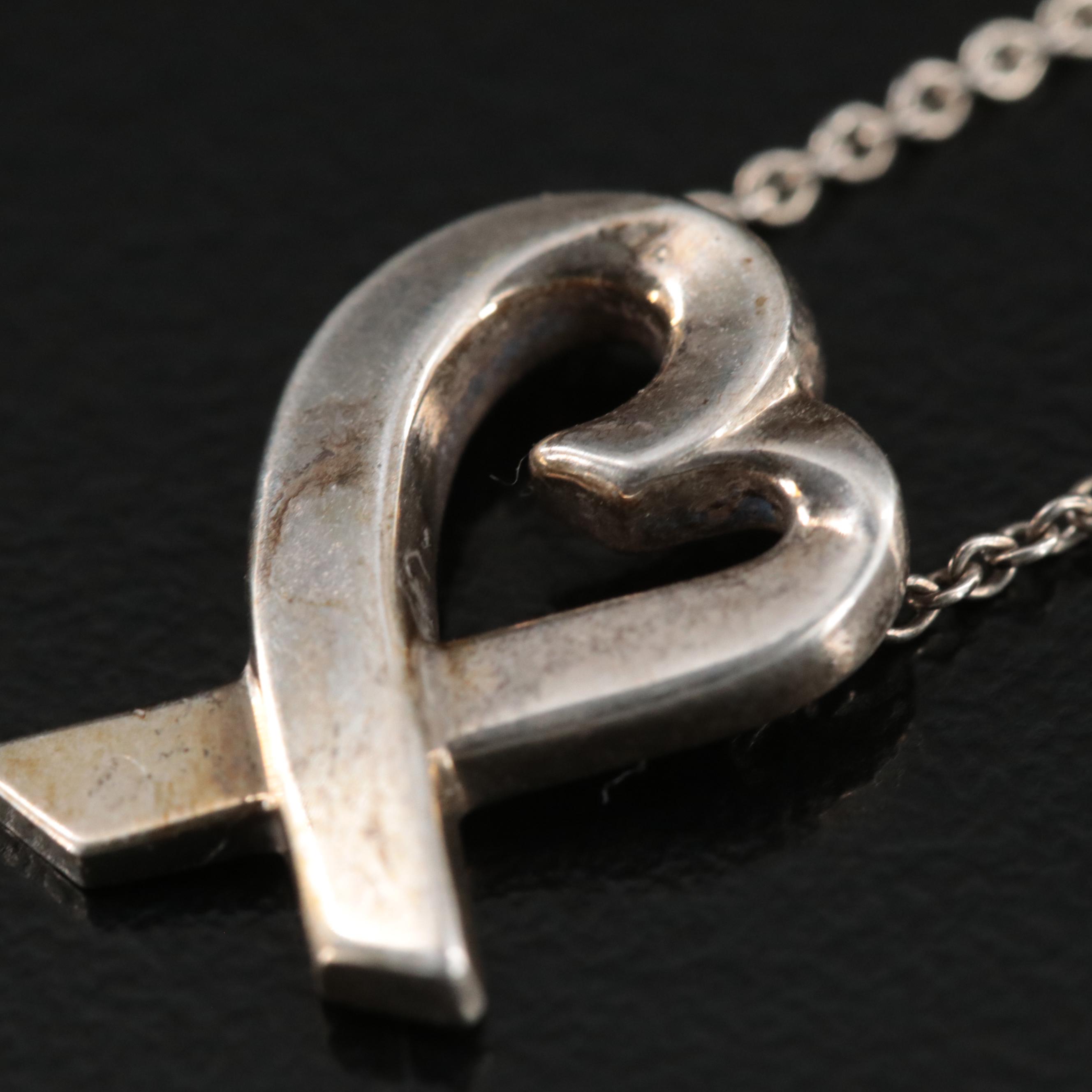 Paloma Picasso for Tiffany & Co. "Loving Heart" Sterling Necklace
