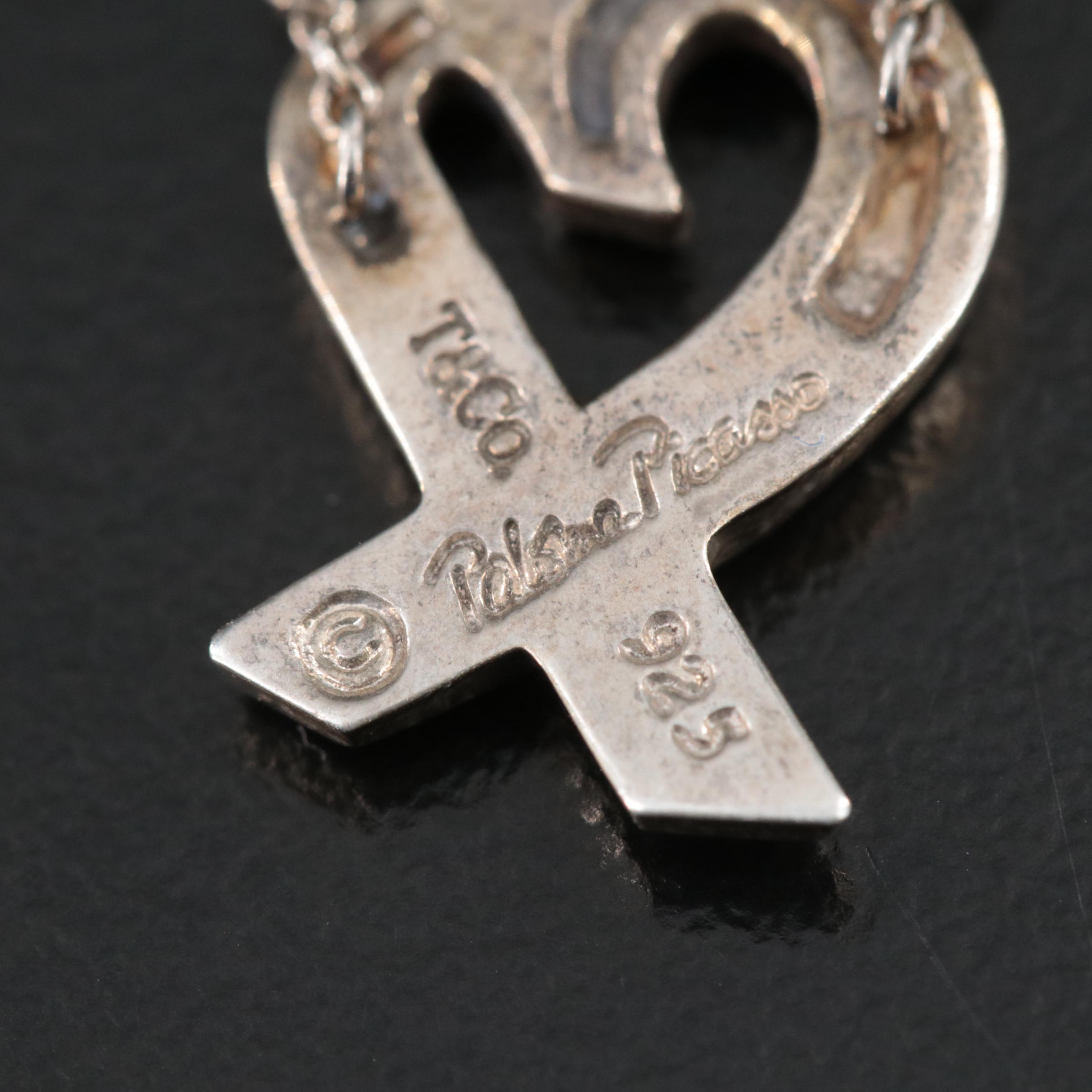 Paloma Picasso for Tiffany & Co. "Loving Heart" Sterling Necklace