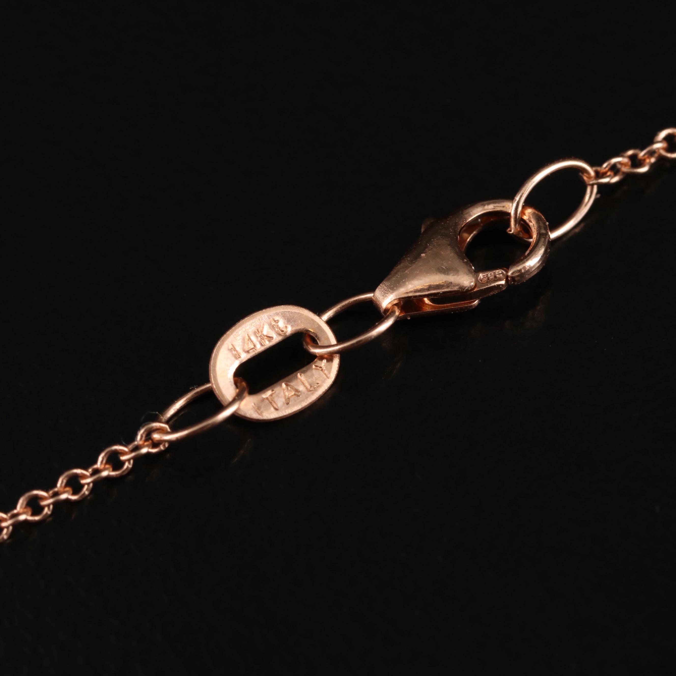 EFFY 14K Rose Gold Amethyst and Diamond Pendant Necklace