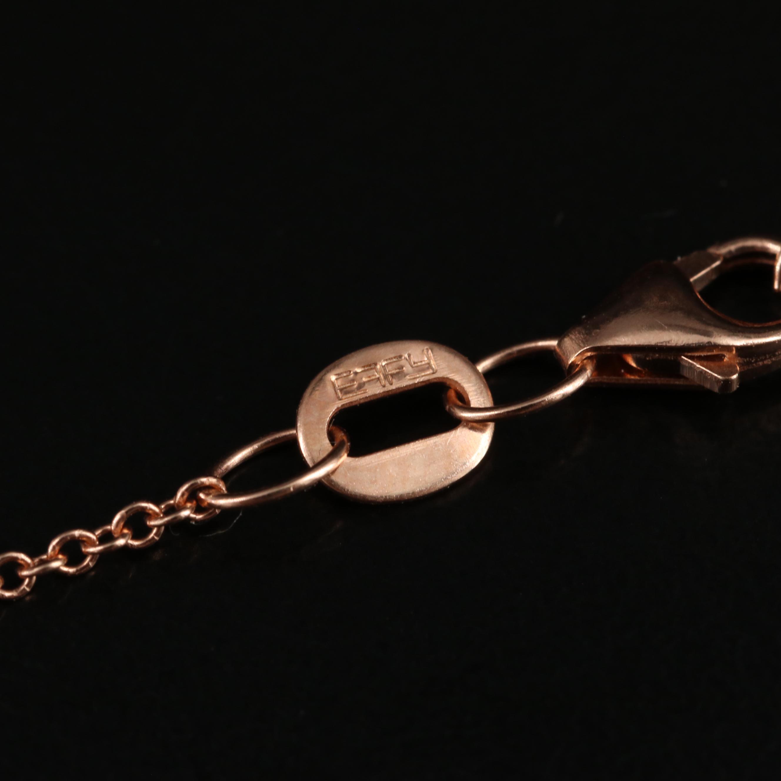 EFFY 14K Rose Gold Amethyst and Diamond Pendant Necklace