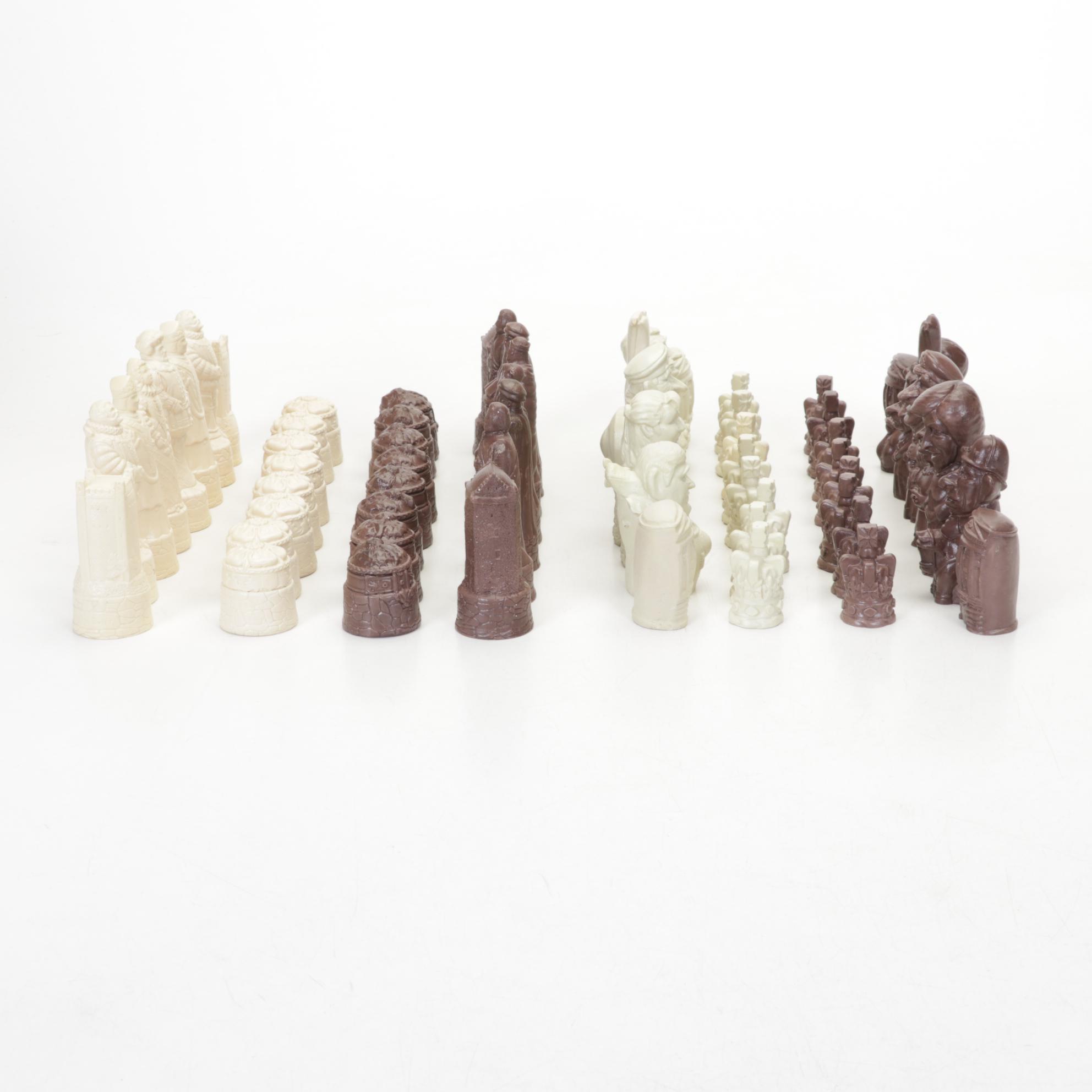 Berkeley "Scottish Heritage" Chess Set and Novelty British Royalty Chess Set