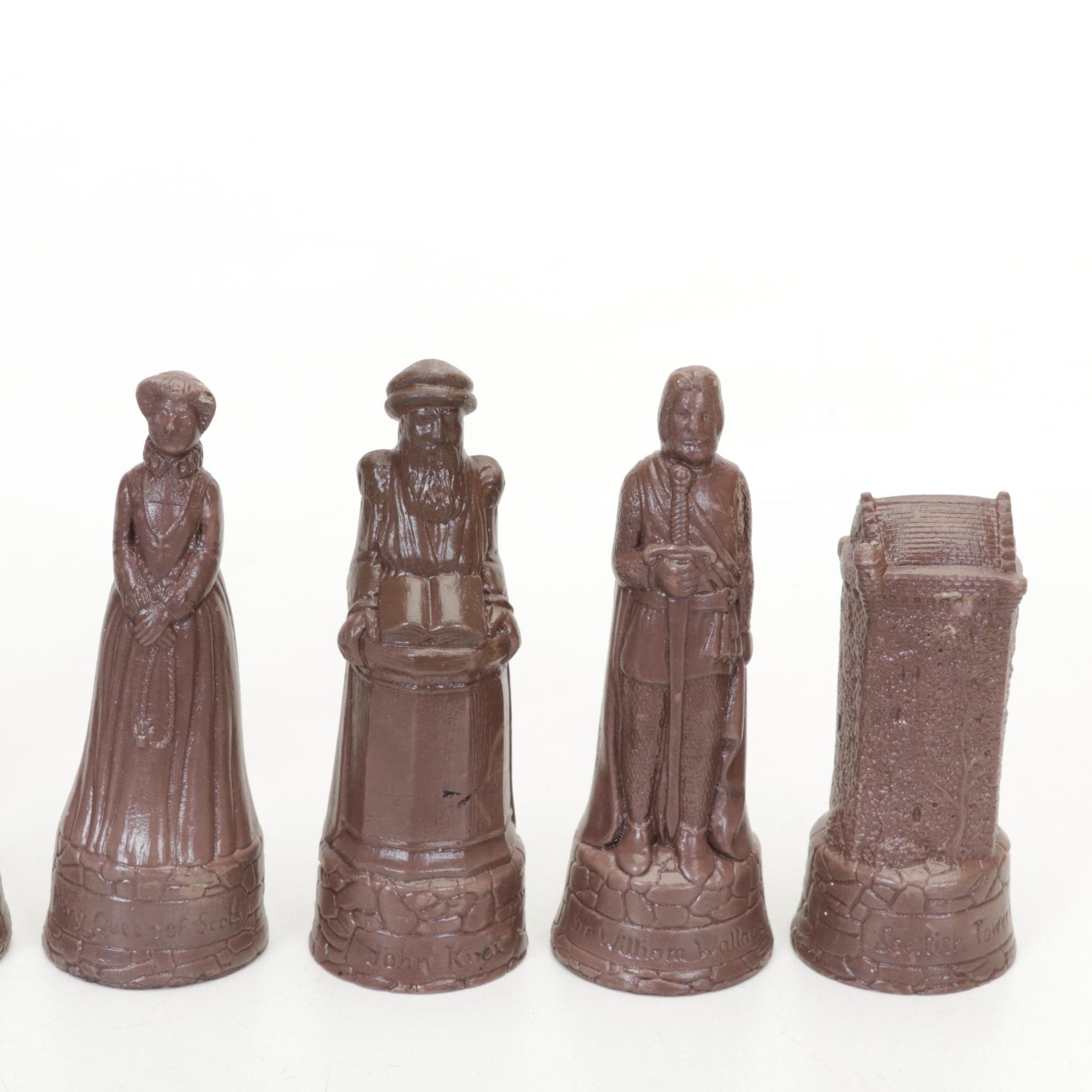 Berkeley "Scottish Heritage" Chess Set and Novelty British Royalty Chess Set
