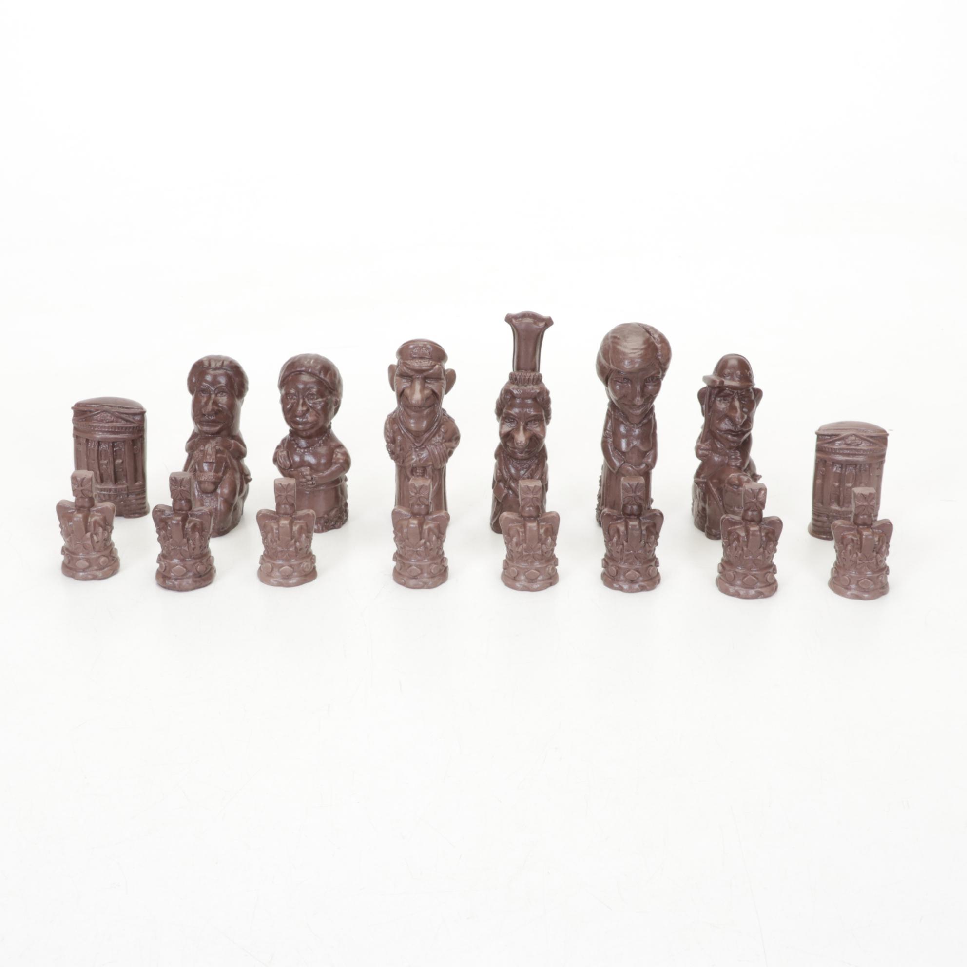 Berkeley "Scottish Heritage" Chess Set and Novelty British Royalty Chess Set