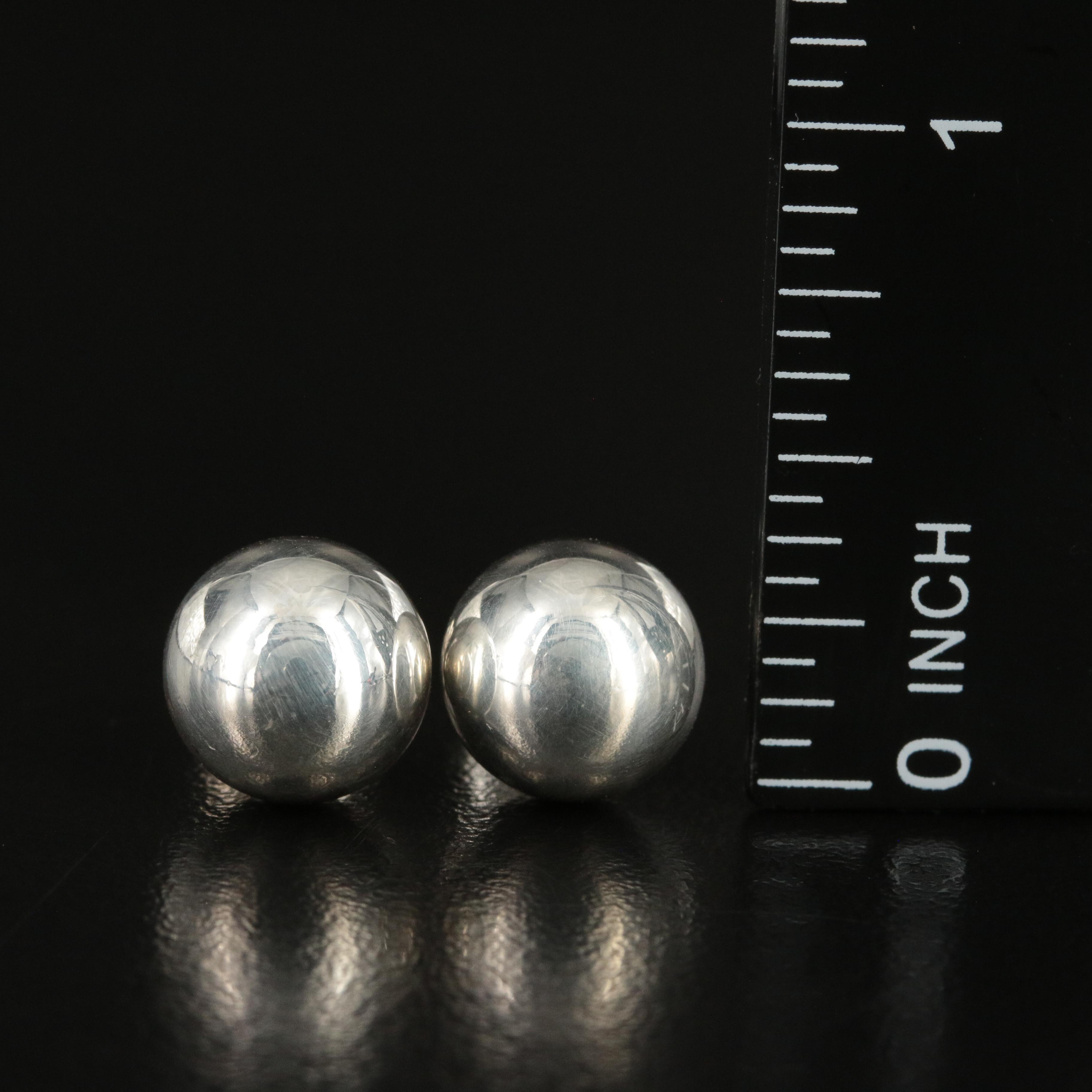 Tiffany & Co. "HardWear" Sterling Ball Earrings