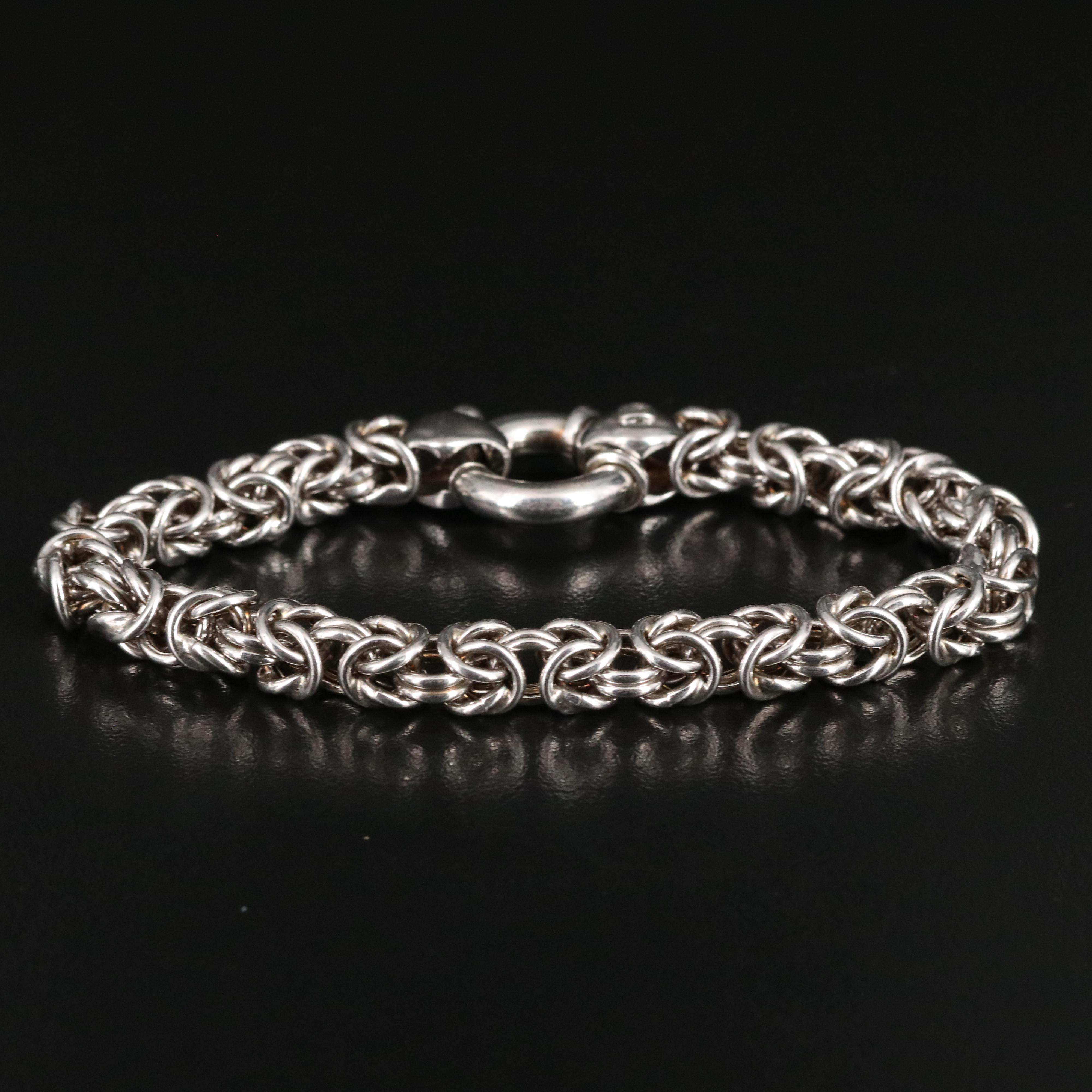 Italian Sterling Byzantine Bracelet