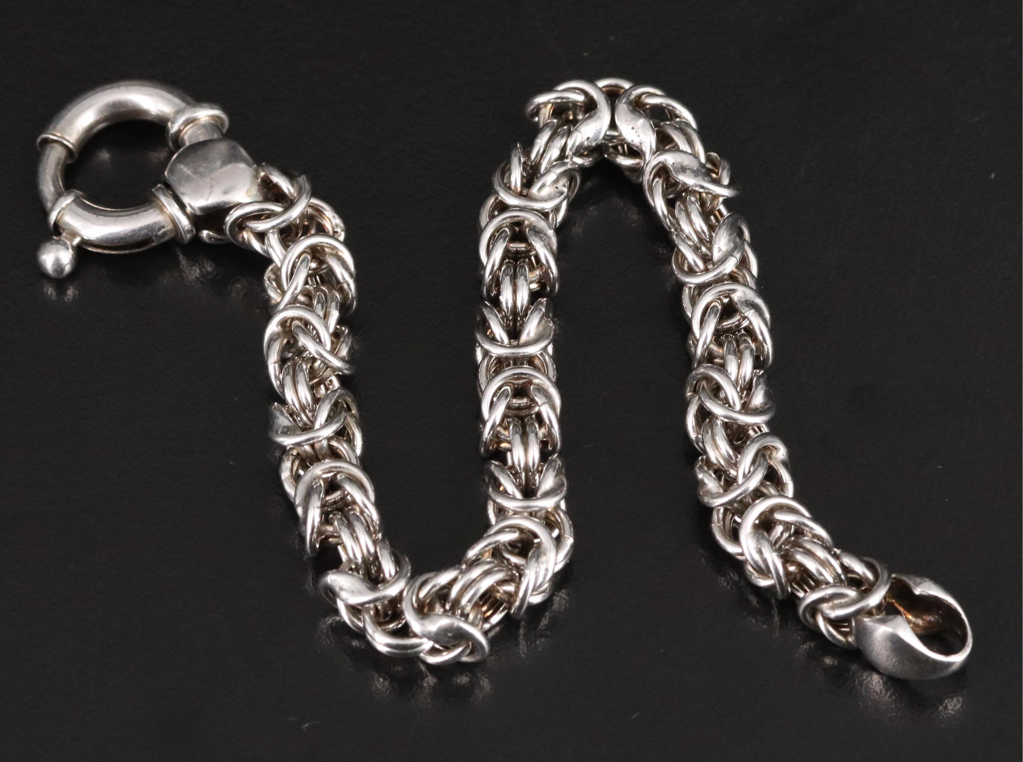 Italian Sterling Byzantine Bracelet