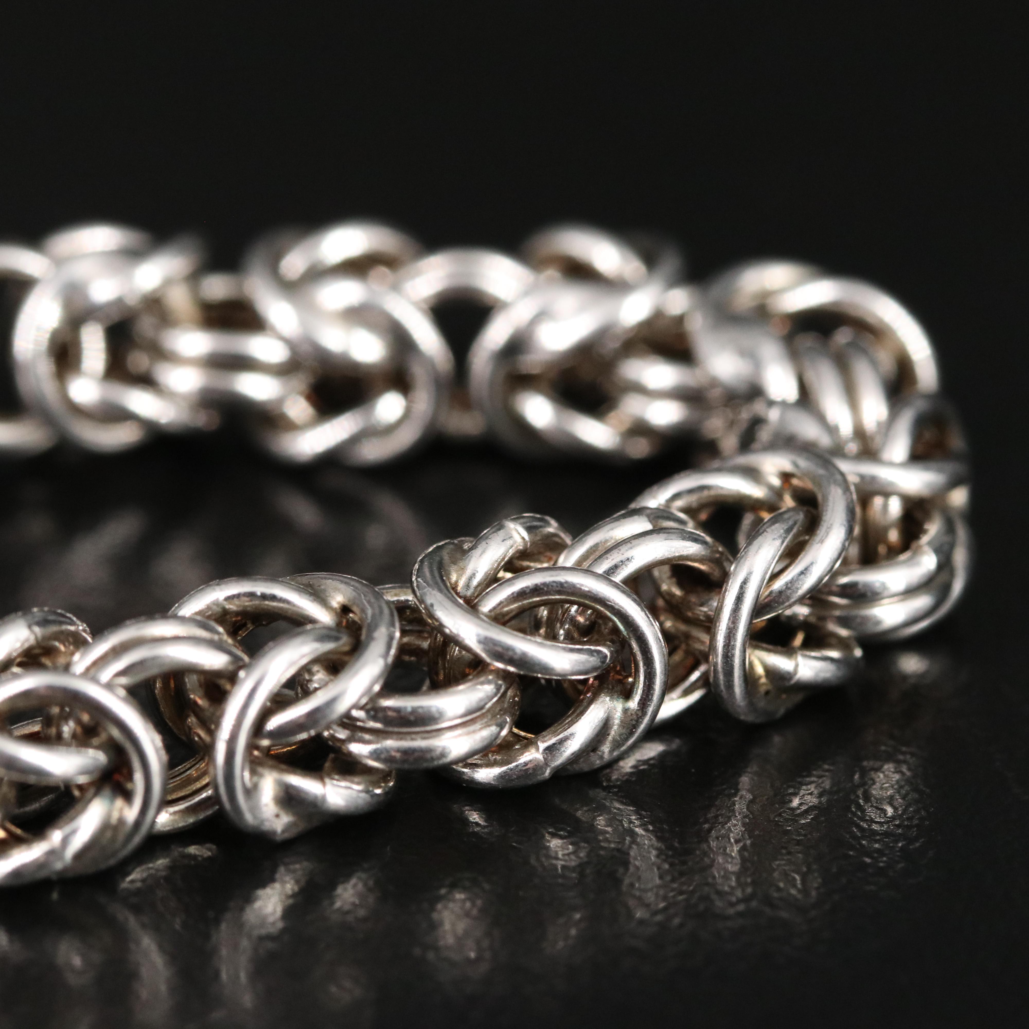 Italian Sterling Byzantine Bracelet