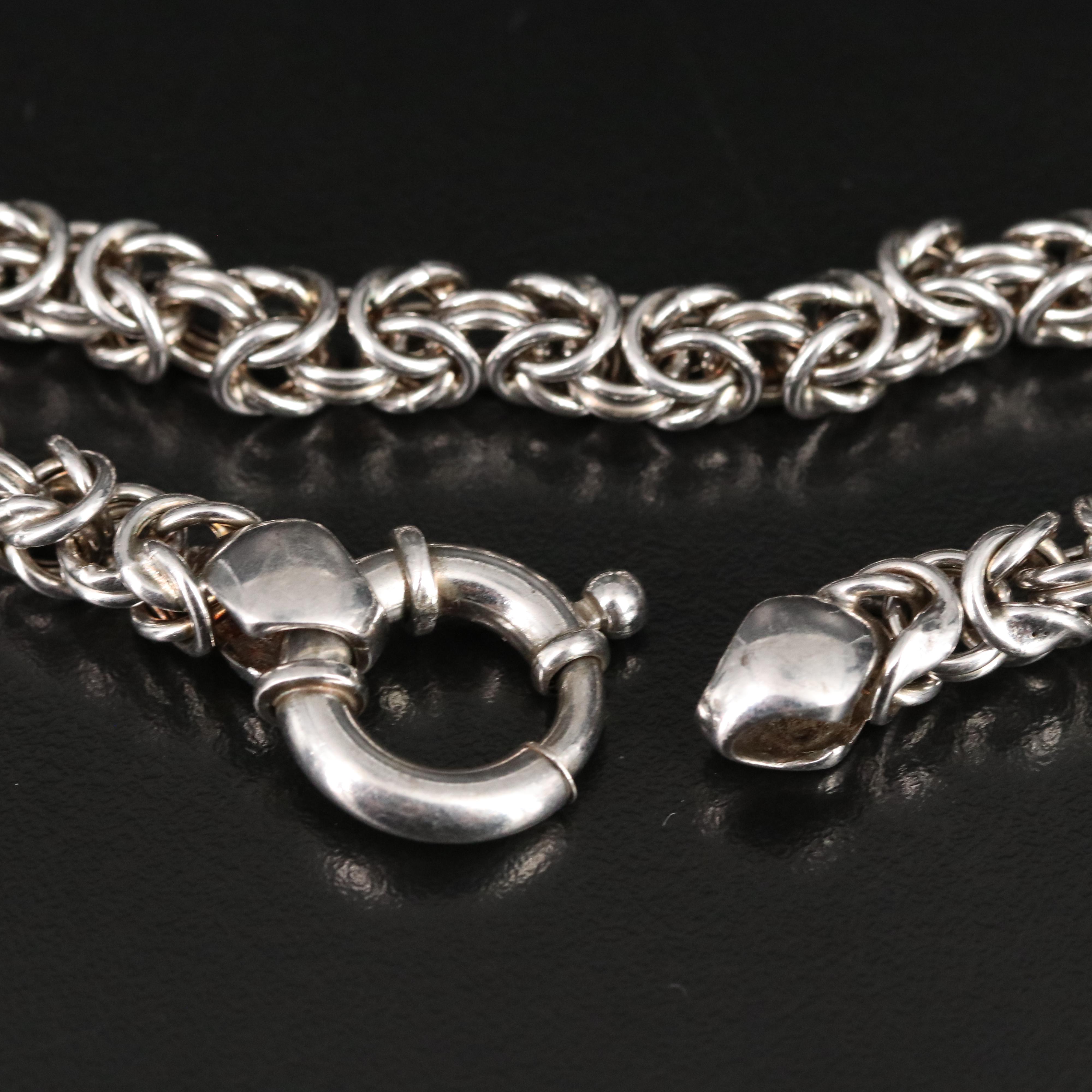 Italian Sterling Byzantine Bracelet