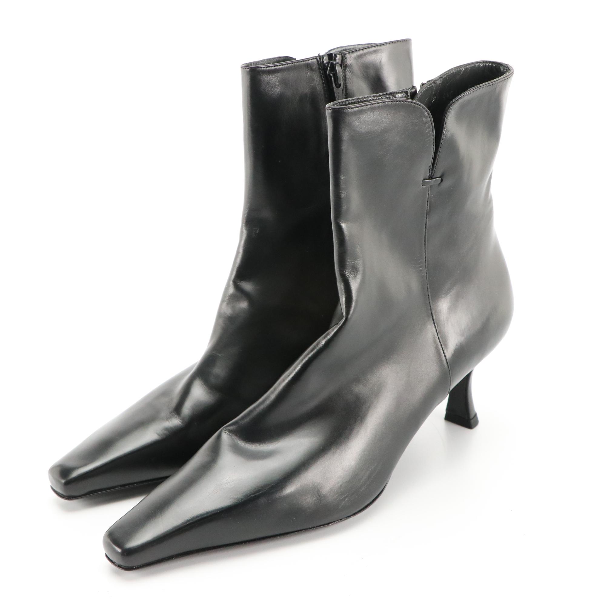 Stuart Weitzman Suede Boots, Leather Ankle Boots, and Textile Harness Booties