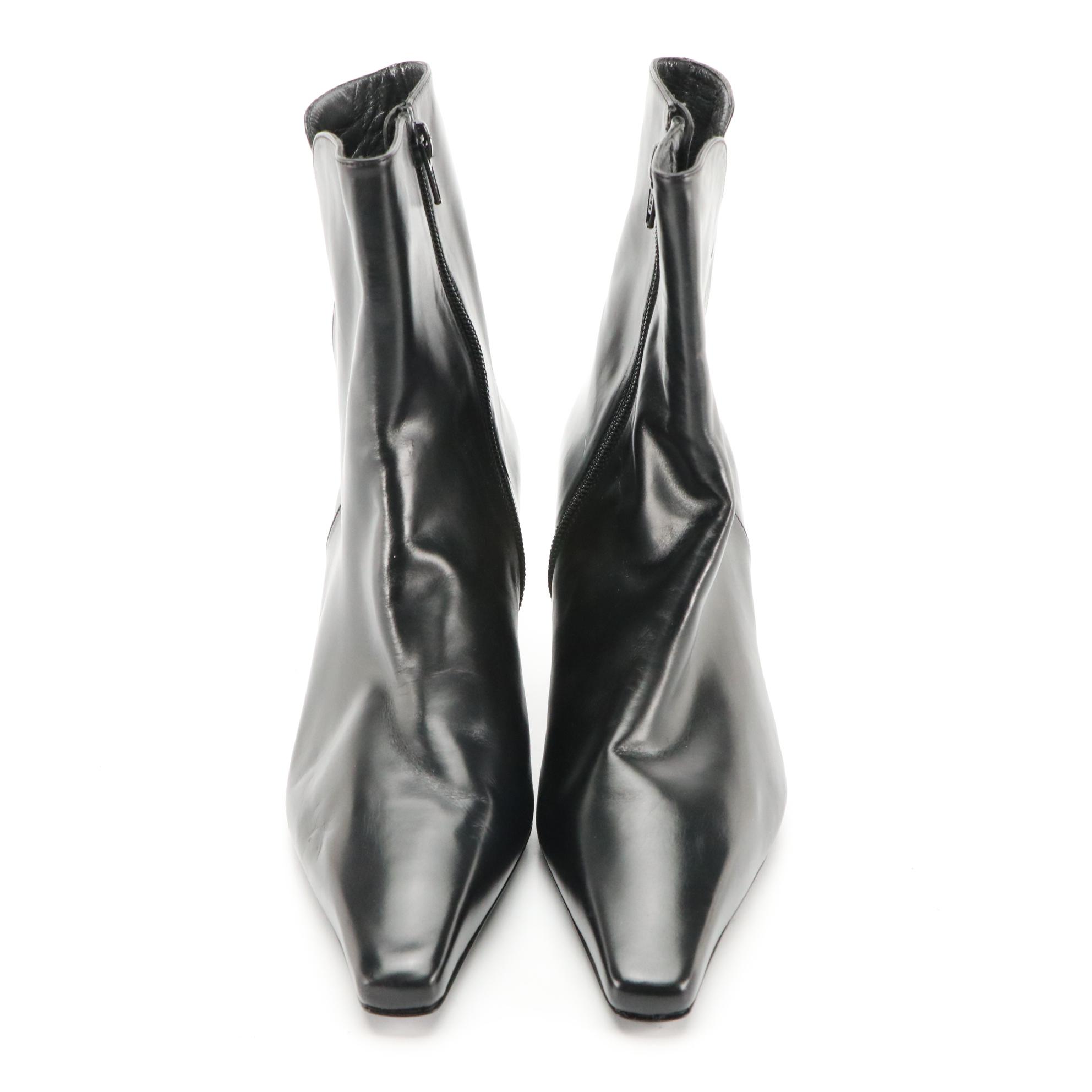 Stuart Weitzman Suede Boots, Leather Ankle Boots, and Textile Harness Booties